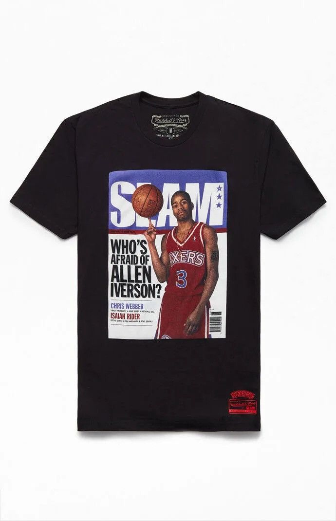 Designer × Vintage Mitchell & Ness Allen Iverson MENS Size S Sixers 97 Tshirt Size US S / EU 44-46 / 1 - 1 Thumbnail