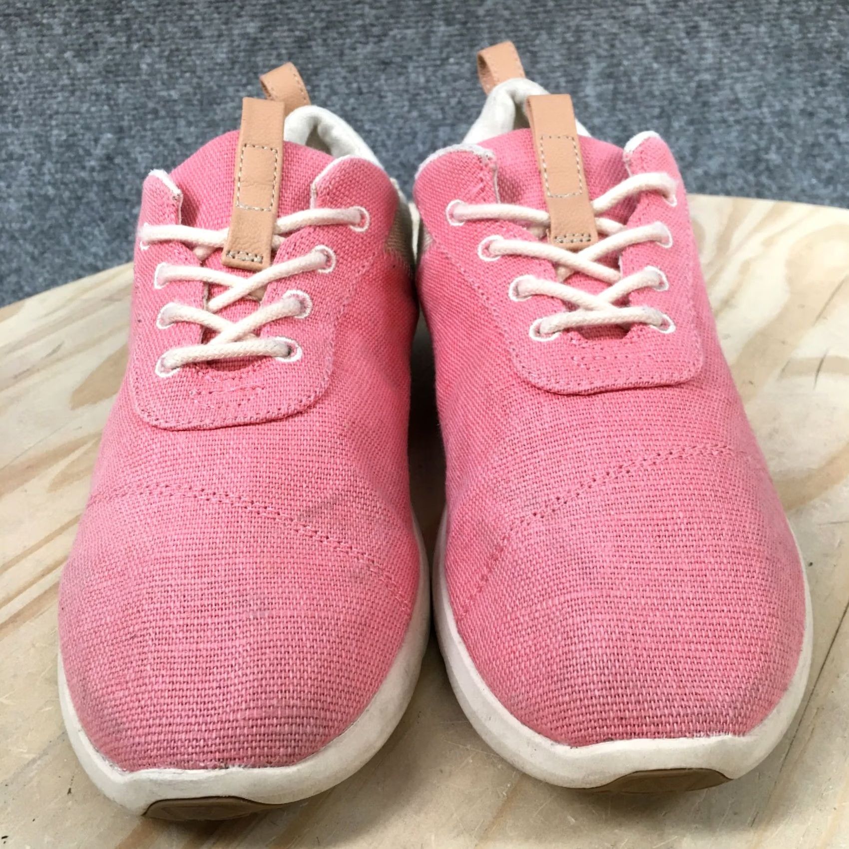 Toms TOMS Sneaker Womens 8 Pink Cabrillo Round Toe Laced Up Casual Canvas 10019097 Size US 8 / IT 38 - 5 Thumbnail