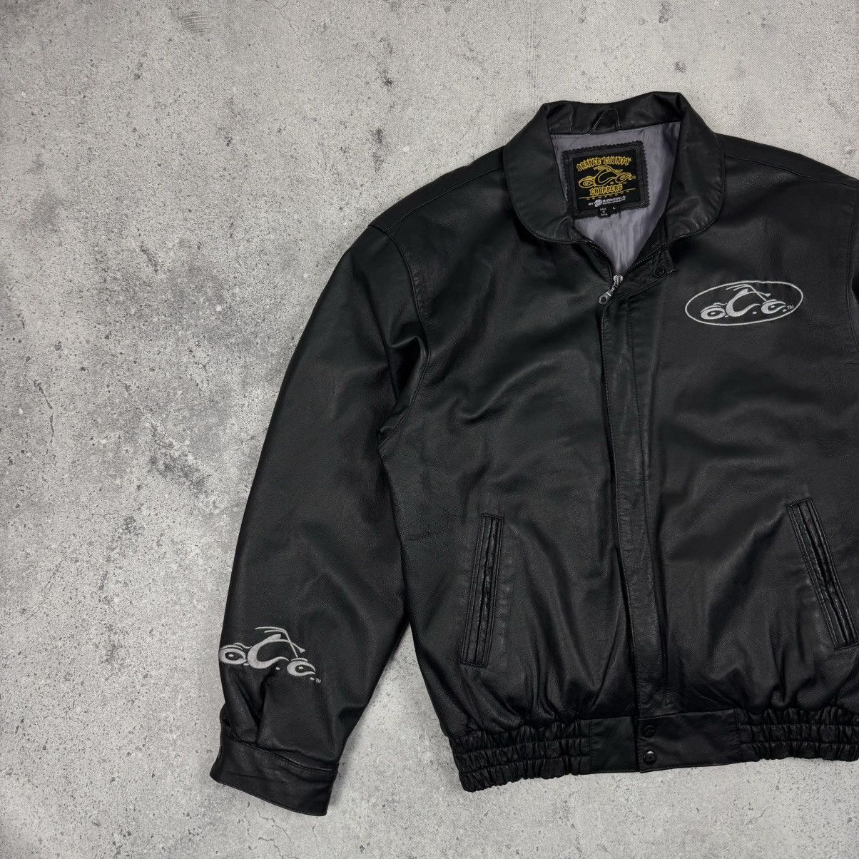 West Coast Choppers Vintage Orange Country Choppers Leather Jacket Size US L / EU 52-54 / 3 - 5 Thumbnail