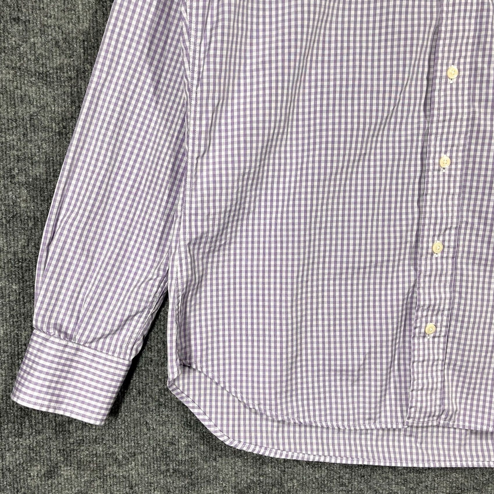 Vintage Vintage Gitman Bros. Shirt Mens Size Large Purple Plaid Check USA Button Down Size US L / EU 52-54 / 3 - 3 Thumbnail