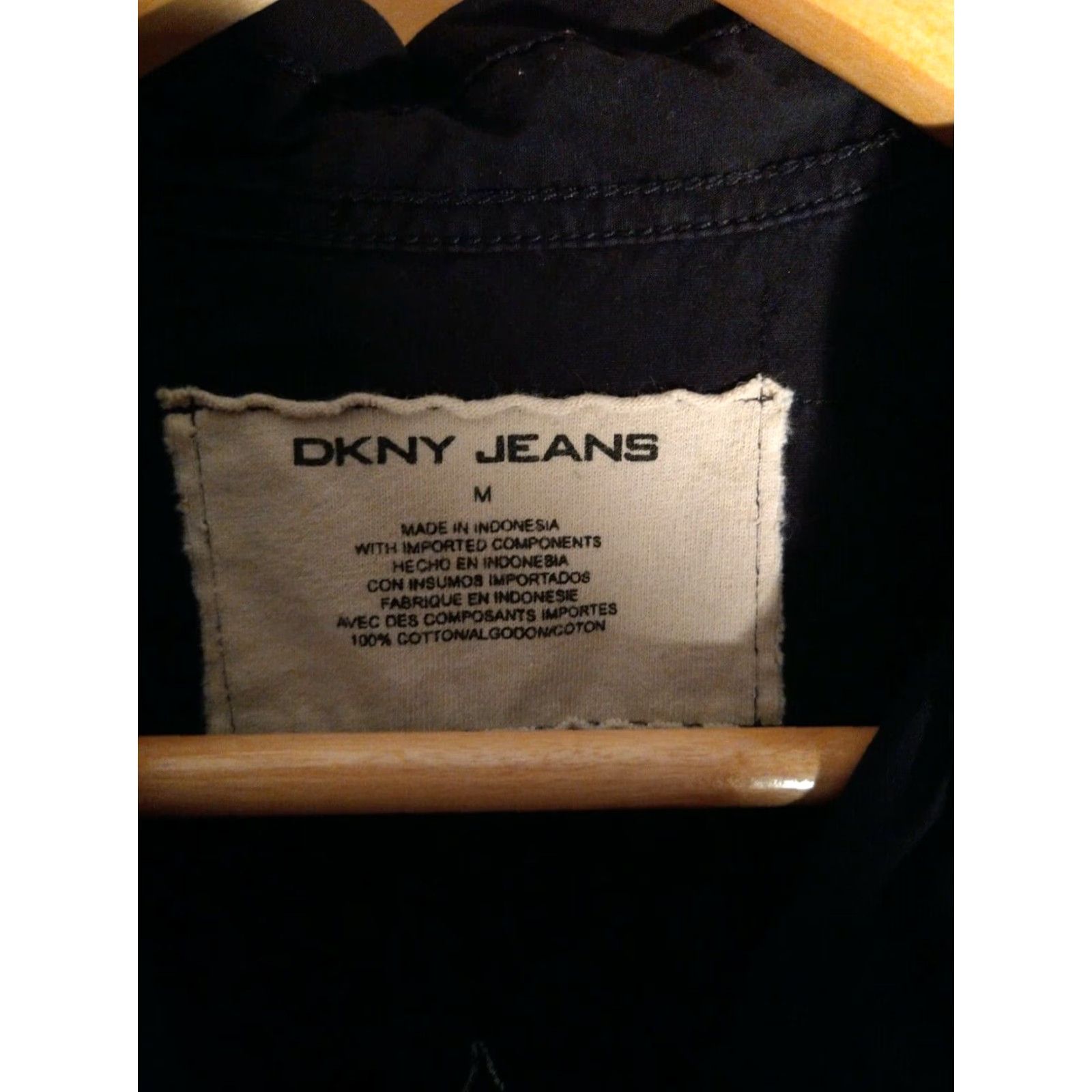 DKNY VINTAGE DKNY Jeans Button-Down Shirt Rock And Roll Embroidered M Black Men Shirt Size US M / EU 48-50 / 2 - 2 Thumbnail