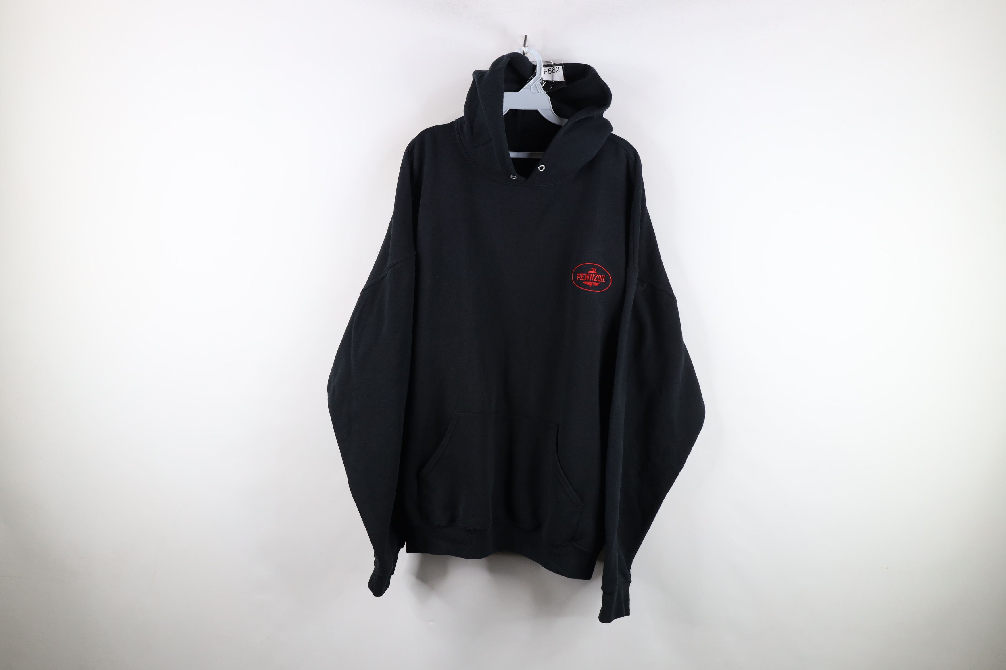 Vintage Vintage 90s Y2K NASCAR Spell Pennzoil Racing Hoodie Black Size US XXL / EU 58 / 5 - 1 Thumbnail