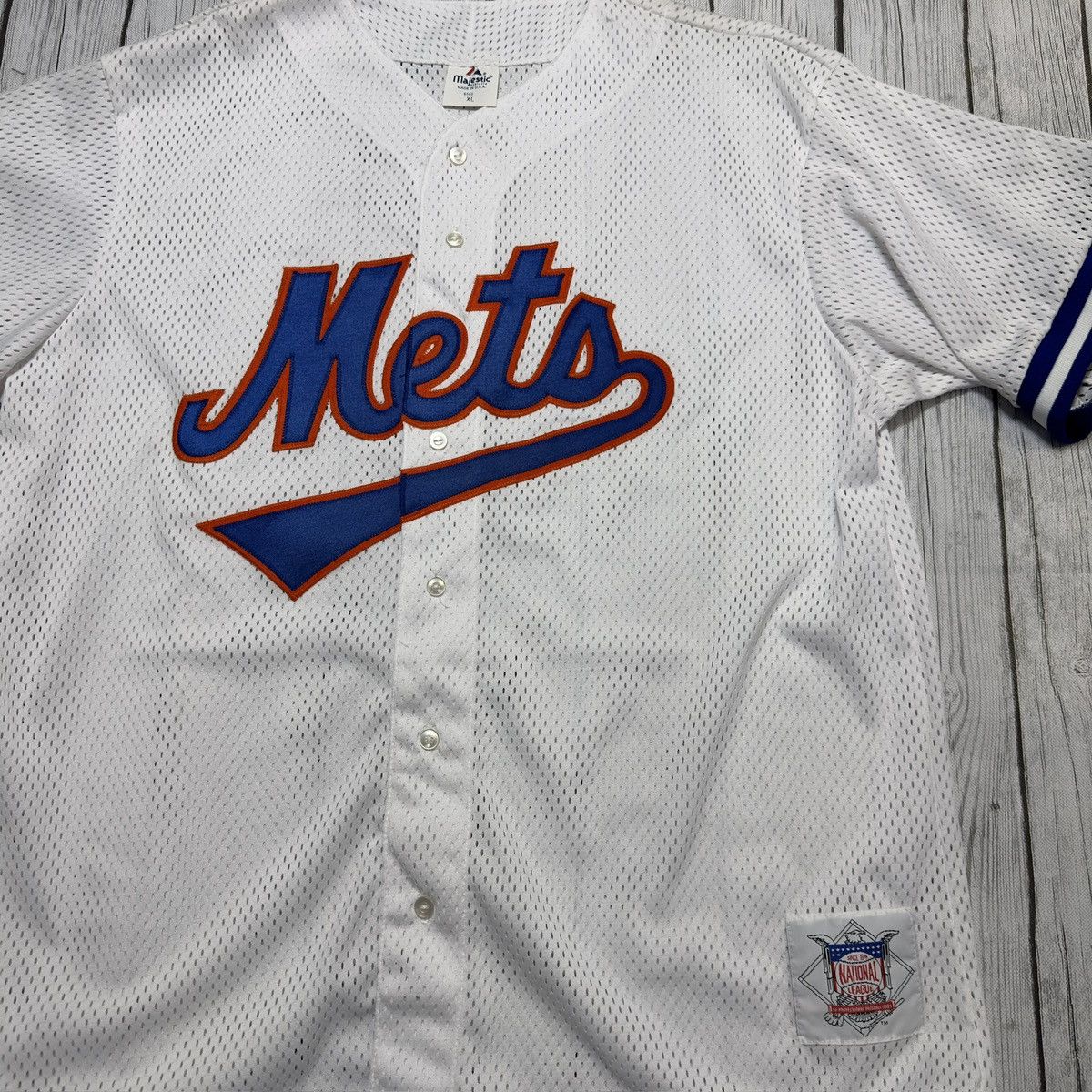 MLB × Majestic × Vintage Vintage New York Mets jersey Size US XL / EU 56 / 4 - 3 Thumbnail