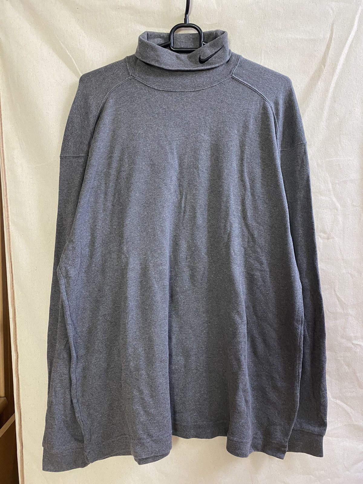 Nike × Vintage Nike Swoosh Logo Vintage Grey Crewneck Sweatshirt Size M Size US M / EU 48-50 / 2 - 2 Thumbnail