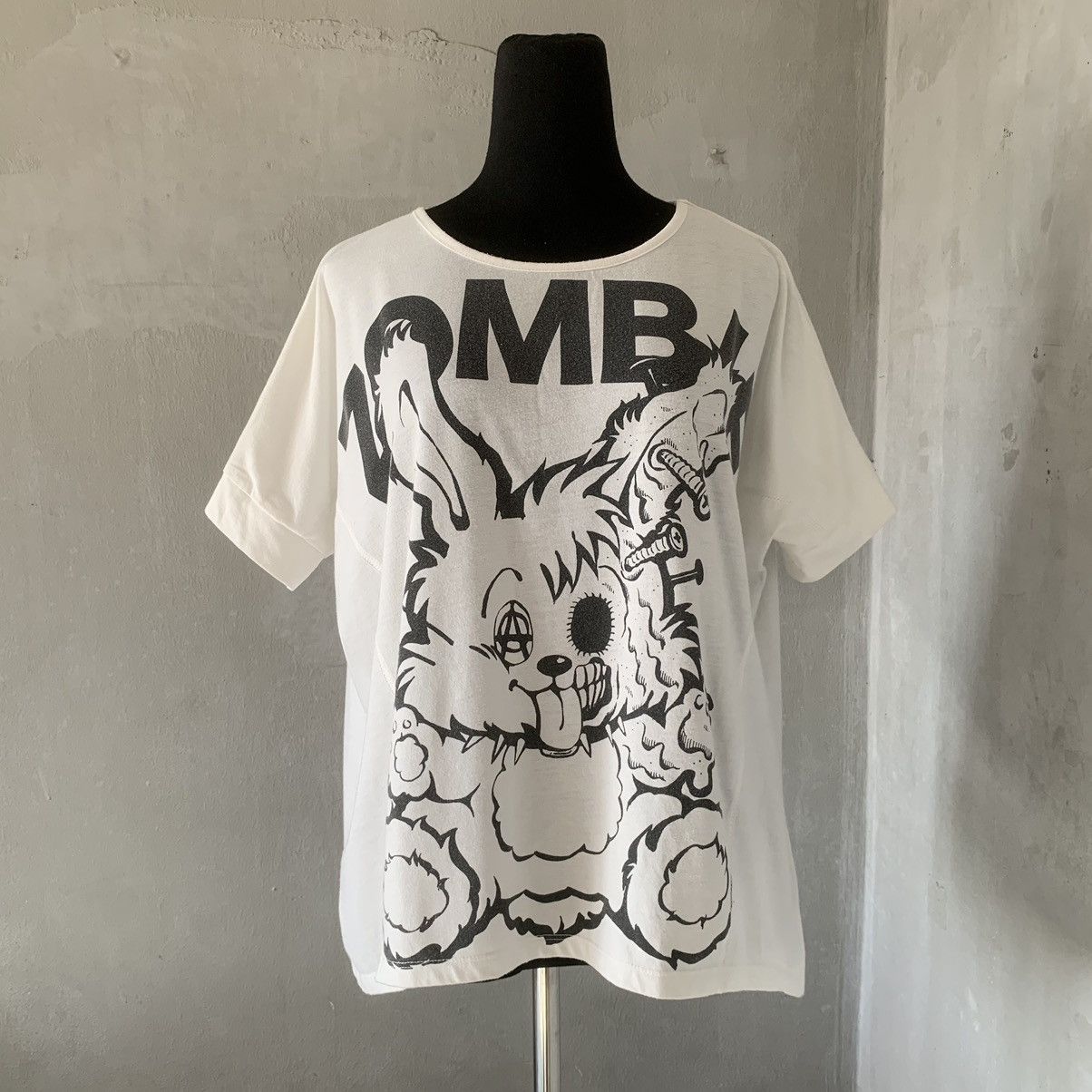 Japanese Brand × Le Grande Bleu (L.G.B.) × Tornado Mart Glad News Zombie Anarchy Shirt Size M / US 6-8 / IT 42-44 - 1 Thumbnail
