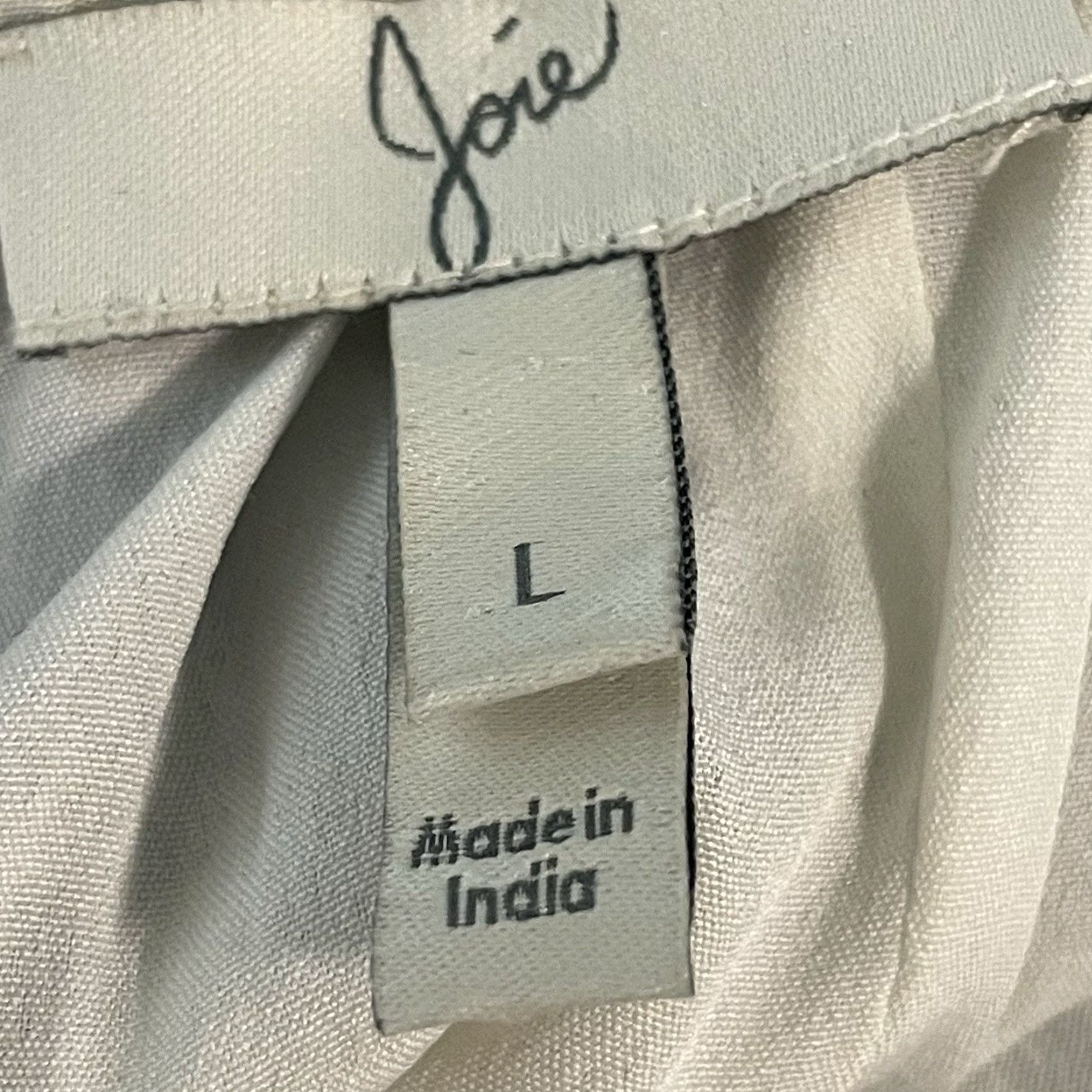 Joie JOIE Maxi Dress Blue & White Silk Chiffon Printed Side Slits Lined Sleeveless Size Large L Size L / US 10 / IT 46 - 3 Thumbnail
