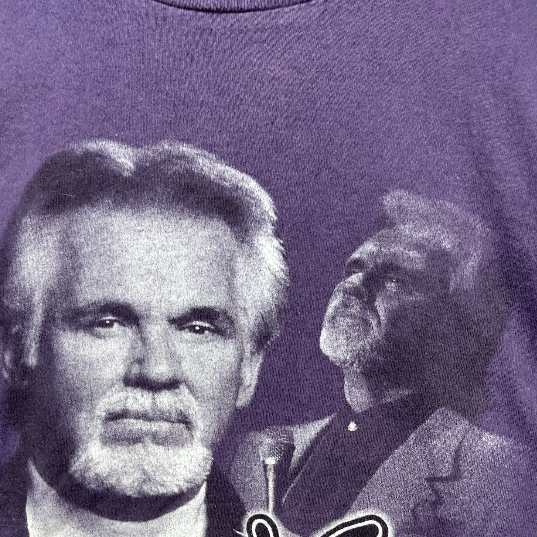 Tultex VINTAGE Kenny Rogers Tour T Shirt XL Blues Short Sleeve Men XL T-Shirt 90s Fans Mens Size US XL / EU 56 / 4 - 3 Thumbnail