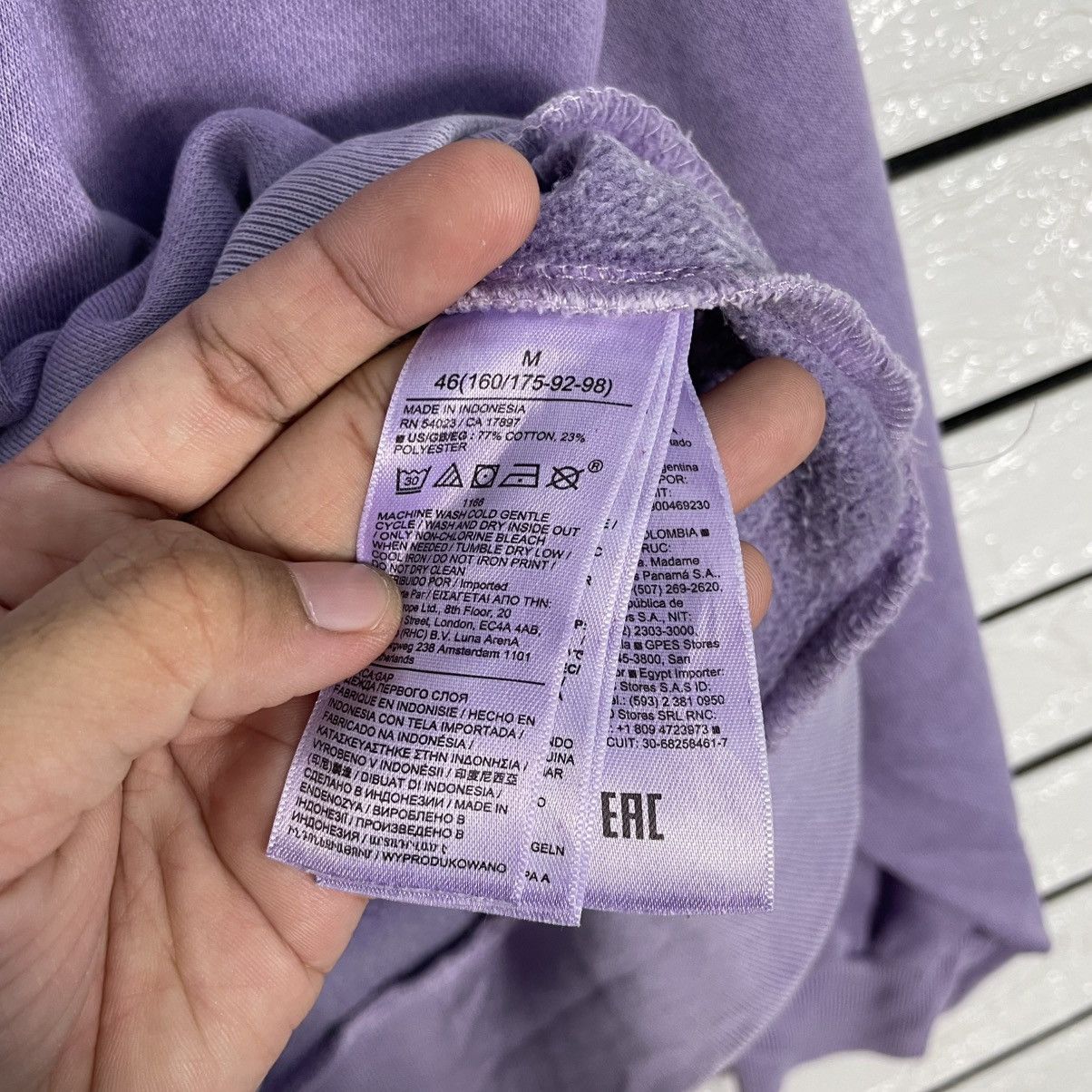 Gap Gap Big Logo Purple Sweatshirt Size US M / EU 48-50 / 2 - 14 Thumbnail