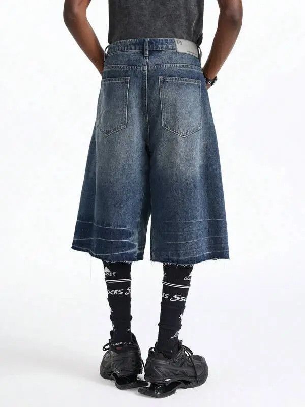 Japanese Brand Hayama x Kida Wide Leg Y2k Shorts Jorts Denim Size US 34 / EU 50 - 4 Thumbnail