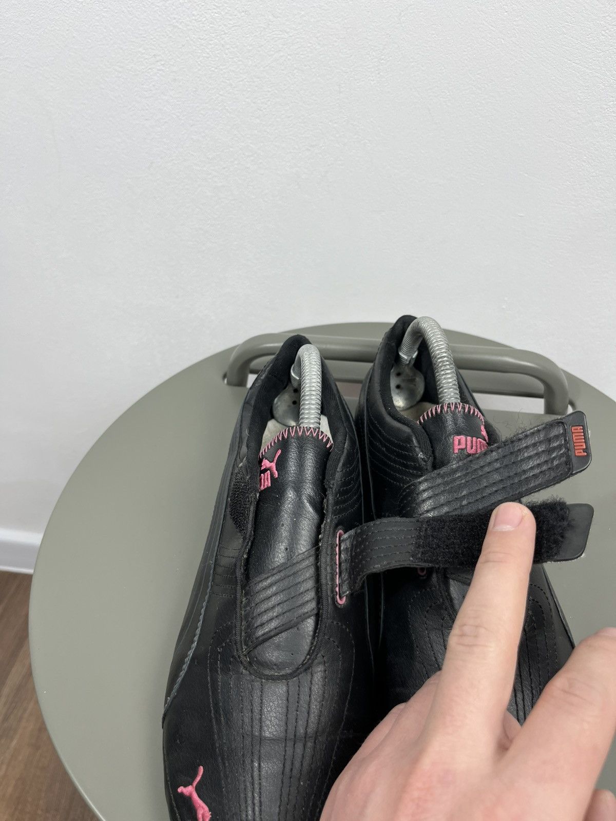 Puma Puma Racing Style Slip On Sneakers Black Pink Logo Strap 41 Size US 10 / IT 40 - 14 Thumbnail