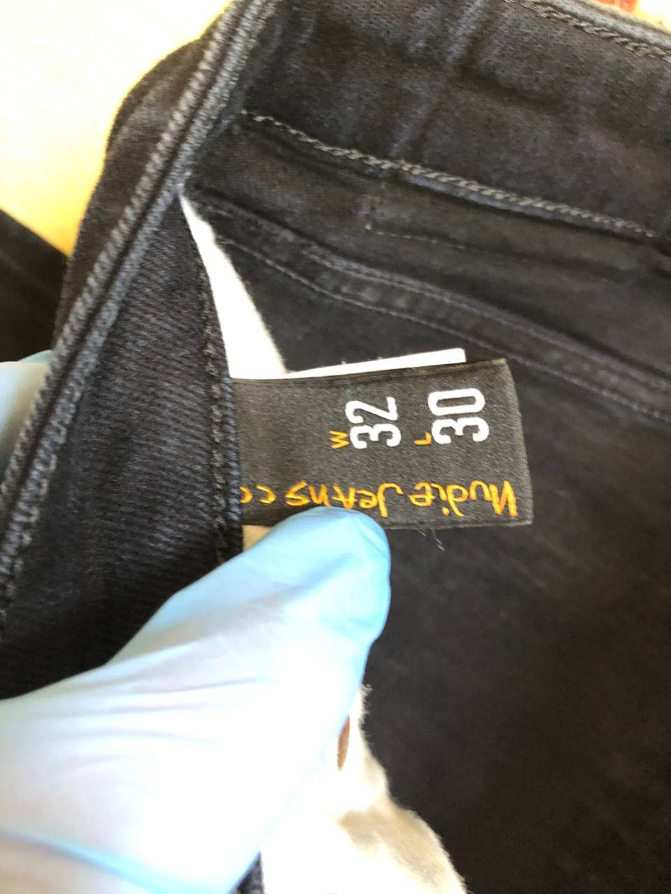 Nudie Jeans NUDIE Black Wash Denim Regular Skinny Straight Jeans Size US 32 / EU 48 - 3 Thumbnail