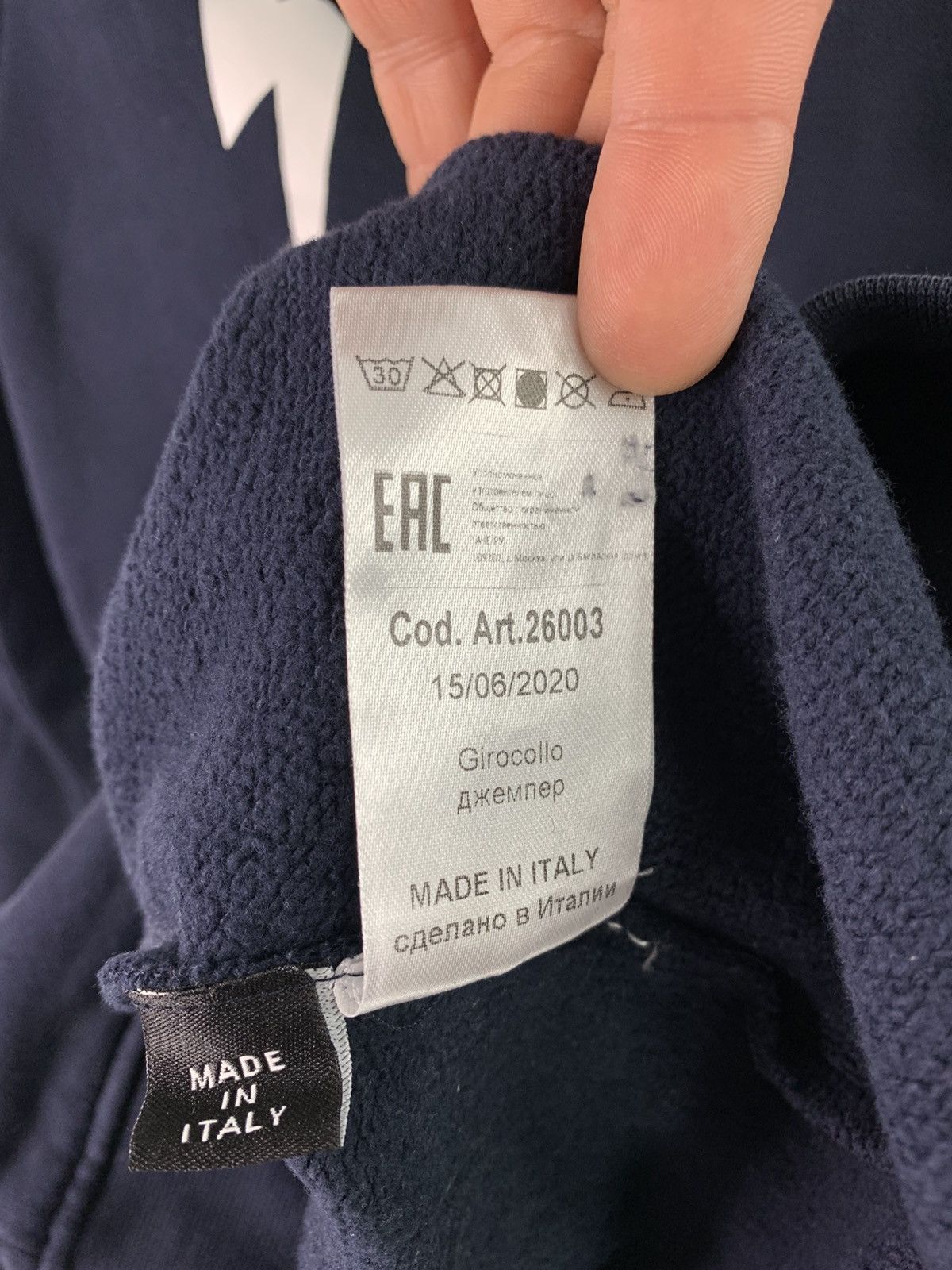 Designer × Neil Barrett Neil Barrett Kids 14Anni Mens Sweatshirt XXS/XS Size Size US XXS / EU 40 - 7 Thumbnail