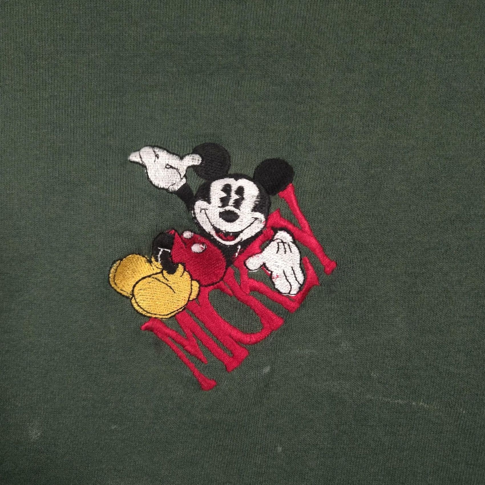 Mickey & Co. Vintage Mickey & Co Sweatshirt Womens M Green Crewneck Embroidered Disney Graphic Print Embroidered Mickey Mouse Size M / US 6-8 / IT 42-44 - 4 Thumbnail