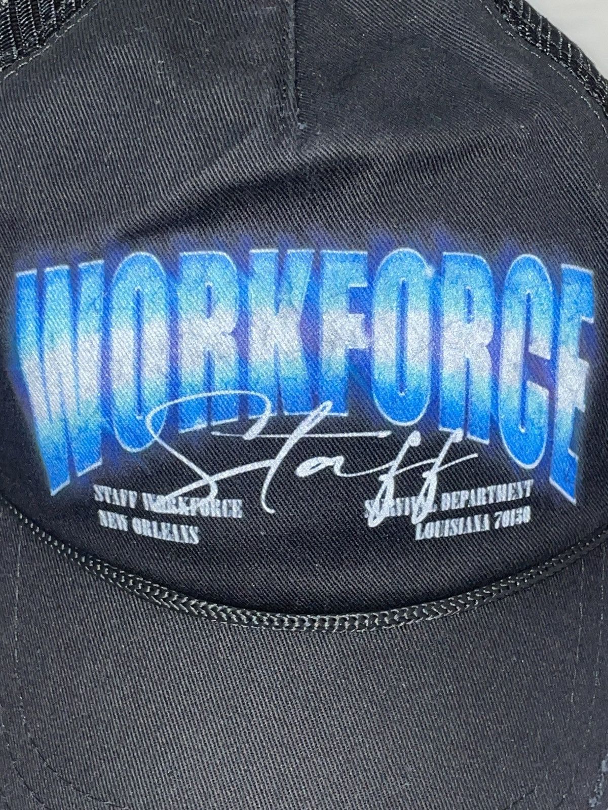 STAFF WORKFORCE STAFF WORKFORCE PEN & PIXEL TRUCKER BLACK SNAPBACK BRAND NEW Size ONE SIZE - 4 Thumbnail
