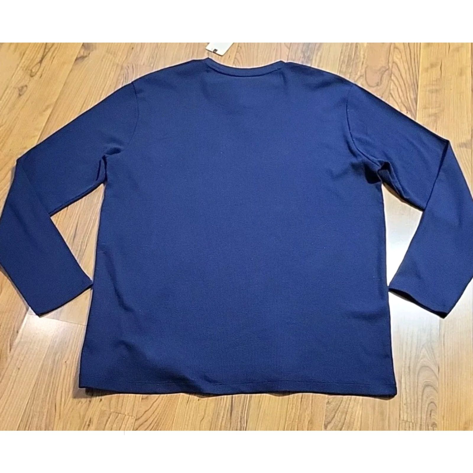 Nomad Nomad Shirt 2XL Longsleeve Navy Henley Cotton Blend NWT 50 in Chest Button-Up Pockets Outdoors Mens Big & Tall Size US XXL / EU 58 / 5 - 8 Thumbnail