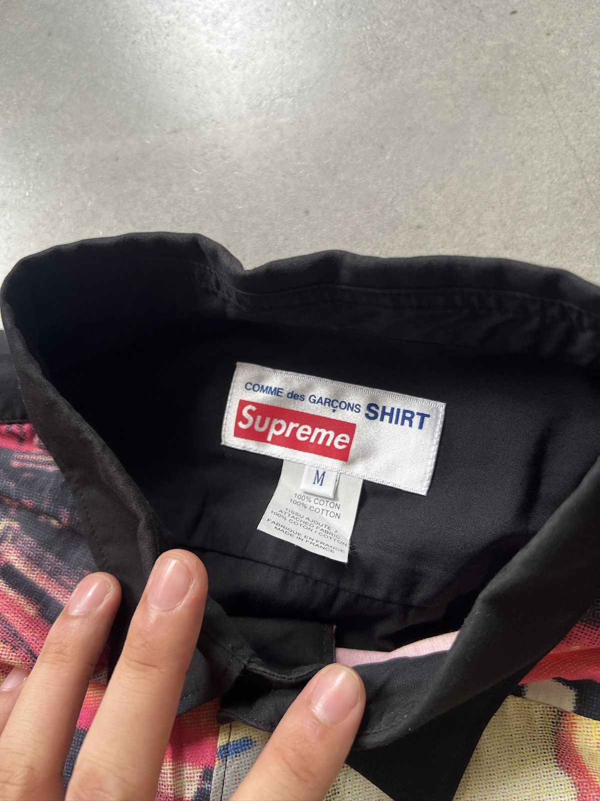 Comme des Garcons SHIRT × Supreme AW18 Supreme Comme Des Garcons SHIRT Patchwork Button Up Size US L / EU 52-54 / 3 - 4 Thumbnail