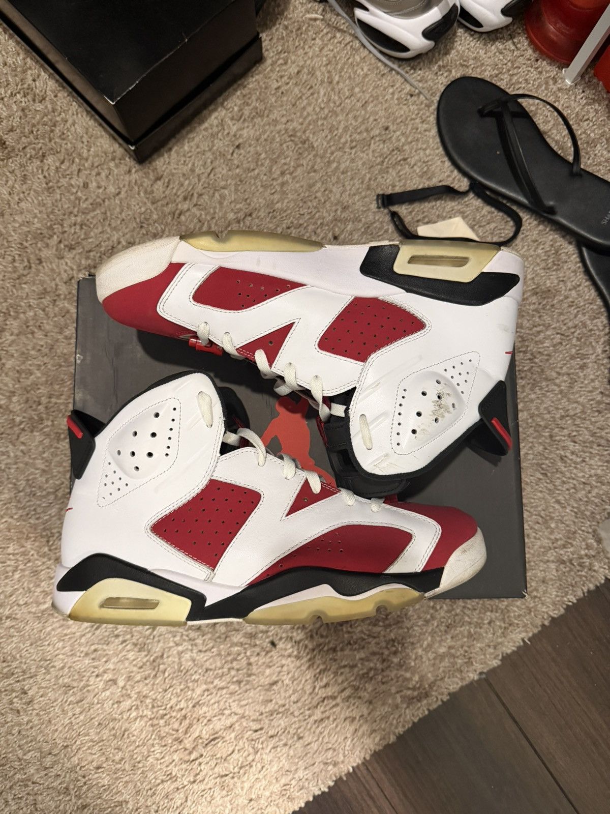 Nike Jordan 6 Carmine Size US 11.5 / EU 44-45 - 2 Thumbnail