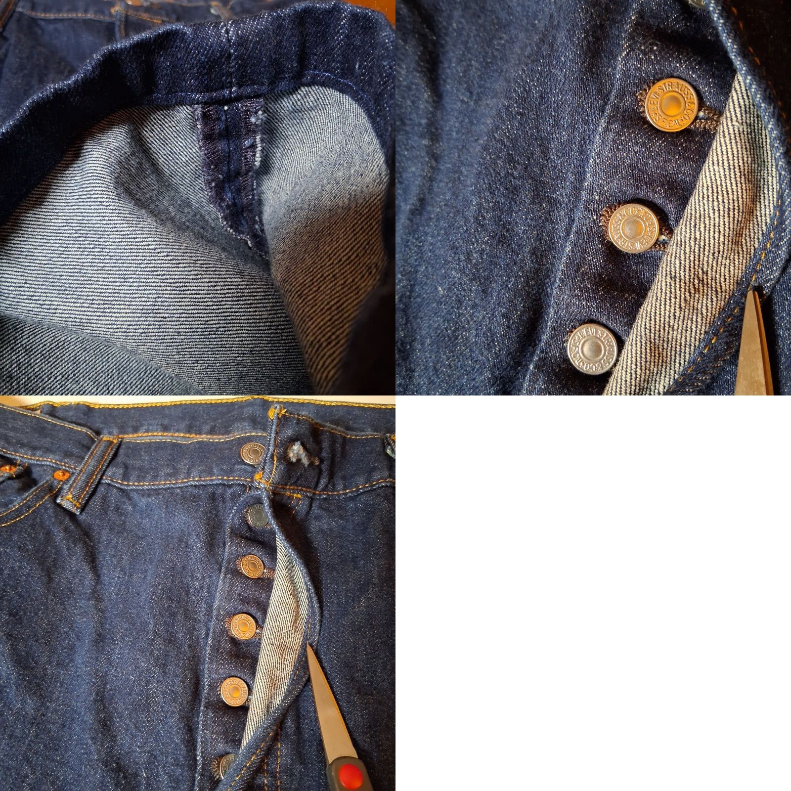 Levi's VINTAGE Levi's 501 Jeans Men 40x27 Button Fly Denim Blue 5-Pocket Regular Straight 40 Inseam Mes| Size US 40 / EU 56 - 10 Thumbnail