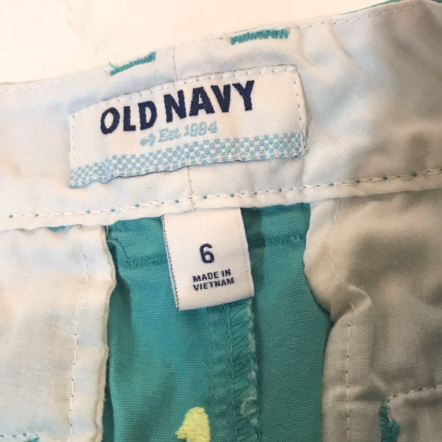 Old Navy Old Navy Turquoise Chino Pants Womens Size 6 Casual 5-Pocket Lightweight Breathable Size 28" / US 6 / IT 42 - 4 Thumbnail