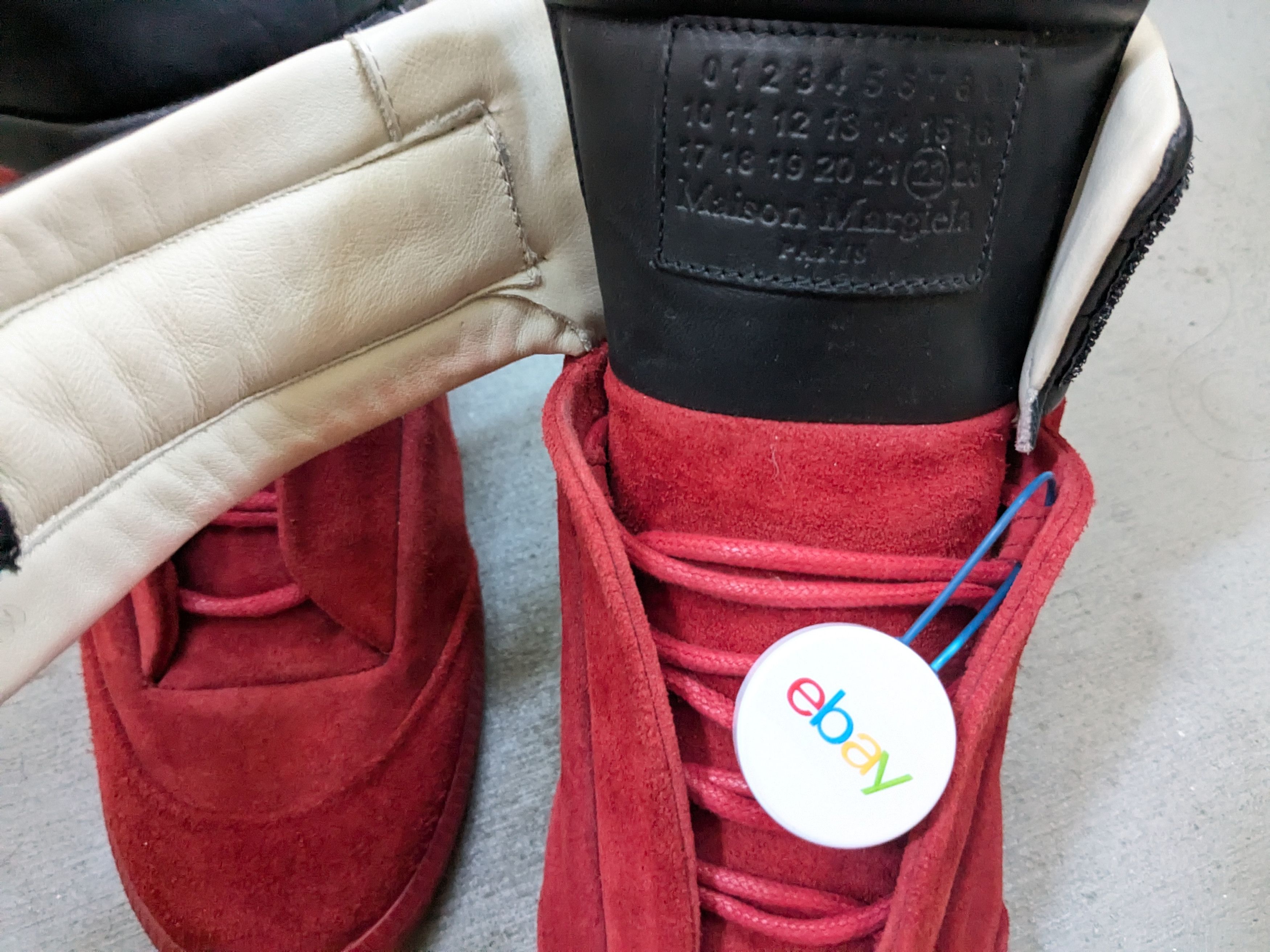 Maison Margiela Maison Margiela Future High Tops Red Black 8 41 Suede Size US 8 / EU 41 - 3 Thumbnail