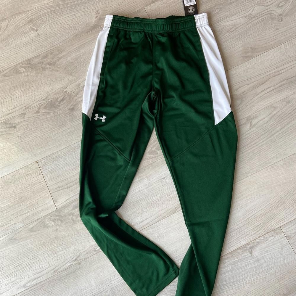 Under Armour Under Armour Green and White Athletic Workout Sweats Size US 28 / EU 44 - 1 Thumbnail