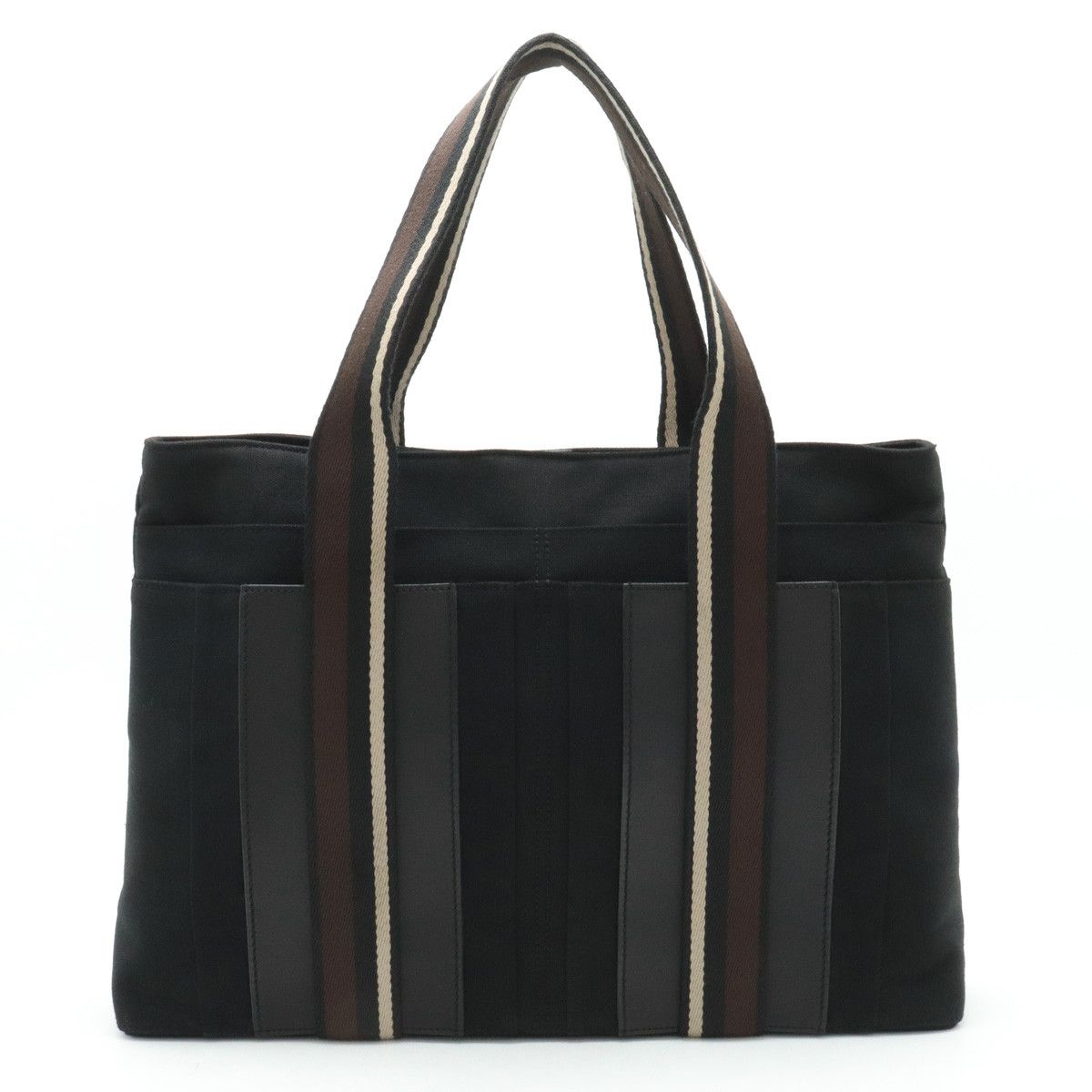 Hermes Hermes Hermes Canvas/Leather Trocadero Horizontal MM Tote Bag Canvas Tote Bag in Great Condition Size ONE SIZE - 1 Thumbnail