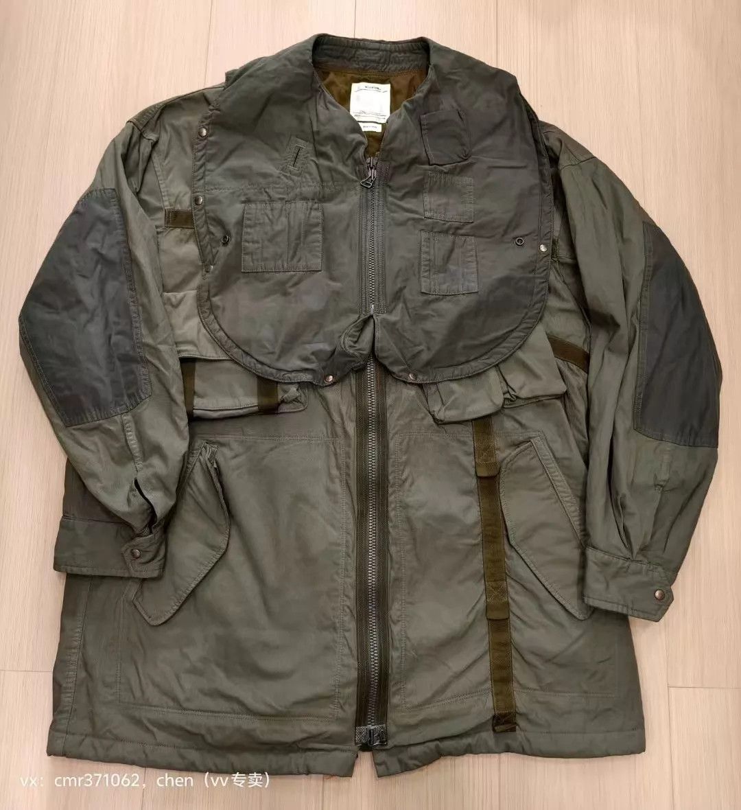 Visvim VISVIM Paratrooper Tadpole Olive2 2/3 Oversized Mud-Dyed Size US M / EU 48-50 / 2 - 1 Thumbnail