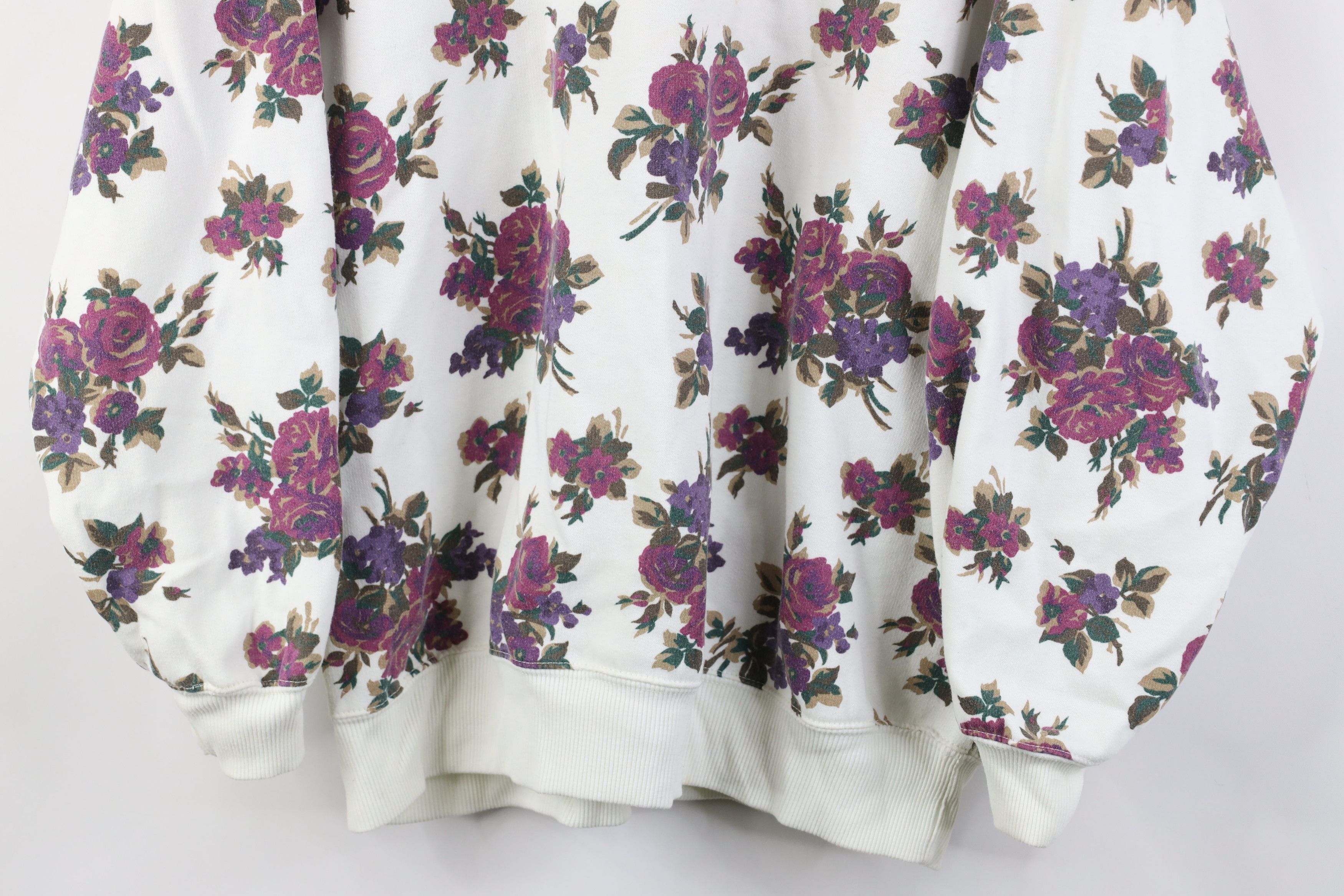 Vintage Vintage 90s Streetwear All Over Print Henley Sweatshirt Size L / US 10 / IT 46 - 3 Thumbnail