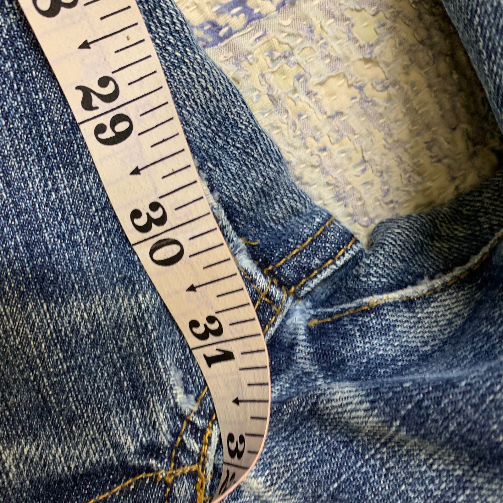 Vintage vintage y2k levis selvage inspired denim Size US 32 / EU 48 - 19 Thumbnail