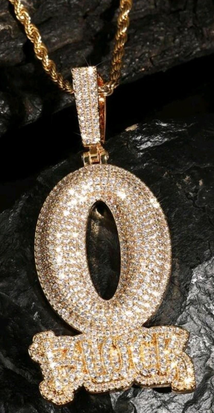 The Unbranded Brand O'Block (Chain)-(Gold)-(Hip Hop)-(New)-(Zirconia)-$45.00 Size ONE SIZE - 5 Thumbnail