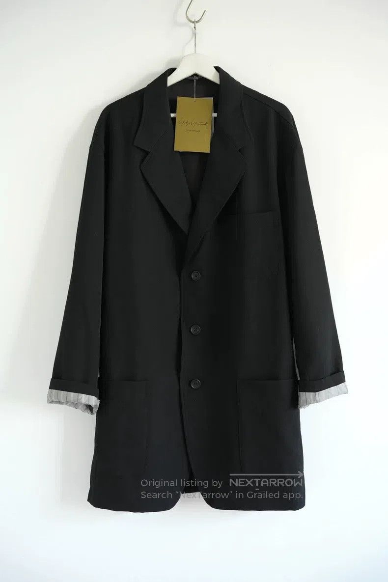 Yohji Yamamoto Yohji Yamamoto size 3 24-inch striped sleeve off-the-should Size 38R - 1 Thumbnail