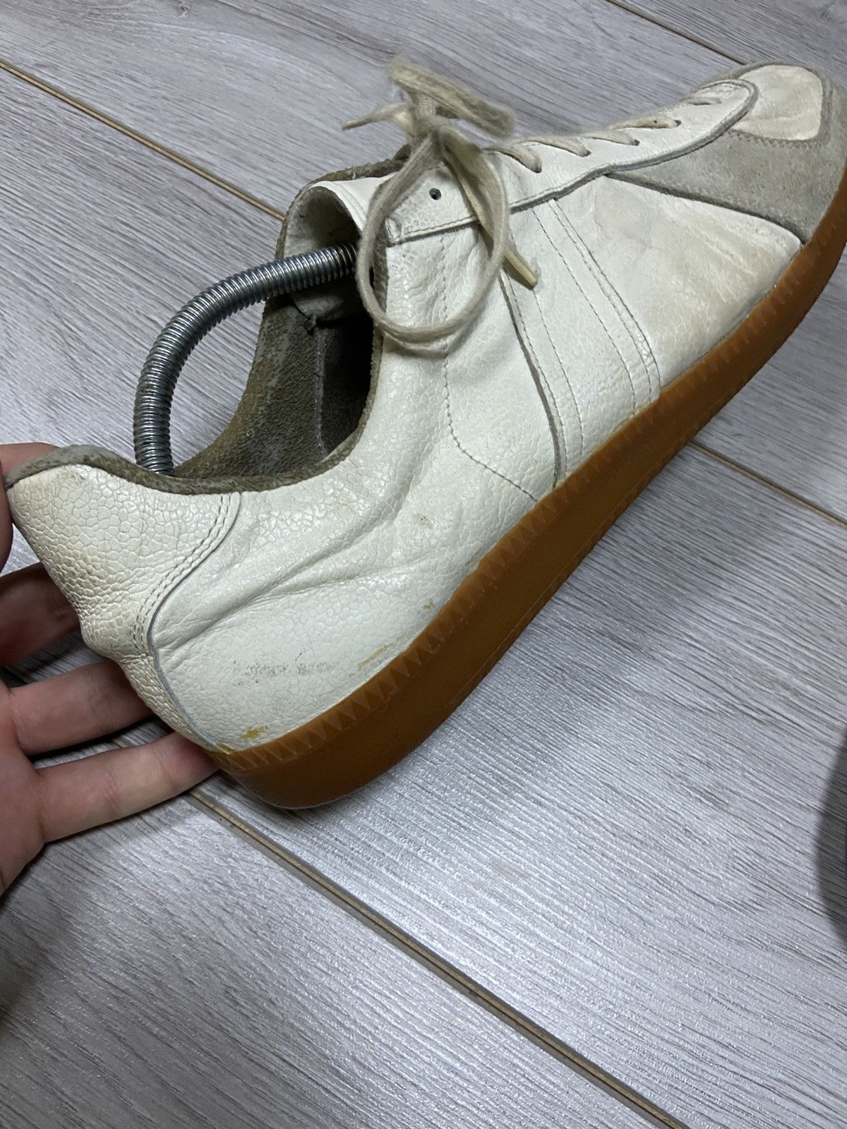 Vintage GAT Bw-sport 285 Margiela style vintage leather trainers Size US 11.5 / EU 44-45 - 11 Thumbnail