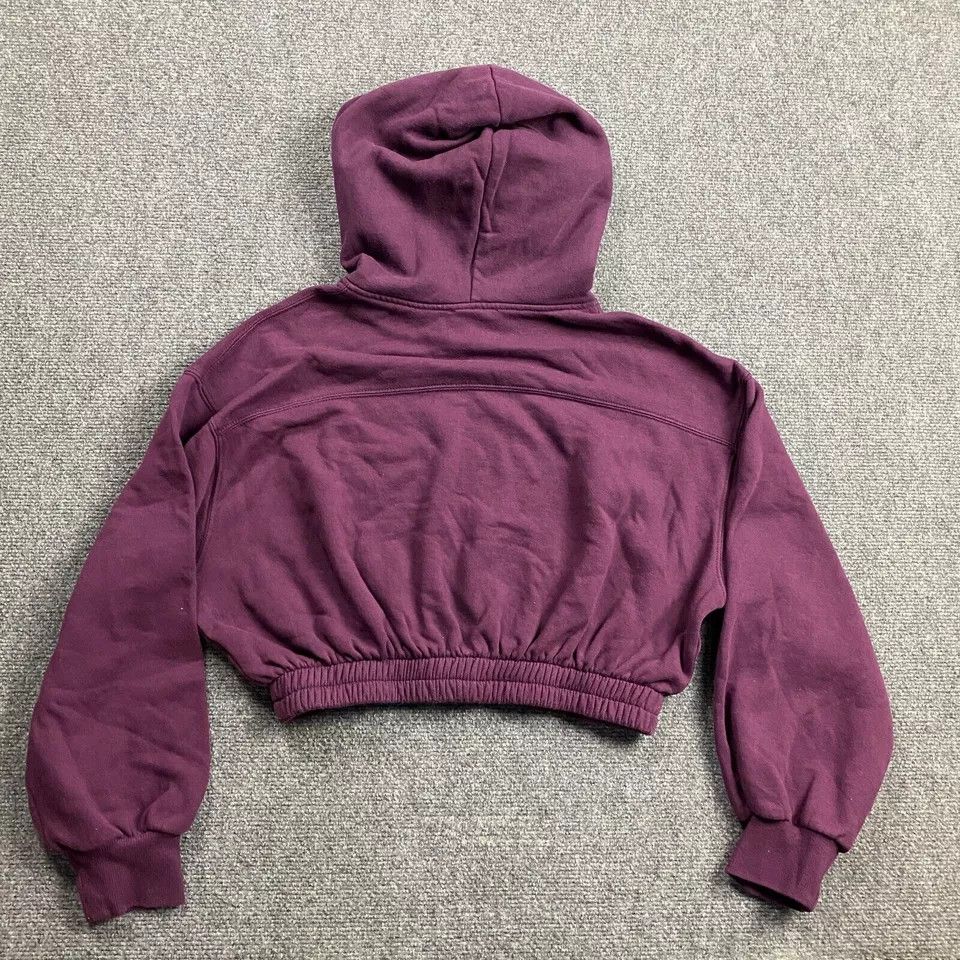 Zara Zara Hoodie Women's Large Crop Pullover Casual Cotton L Size L / US 10 / IT 46 - 4 Thumbnail