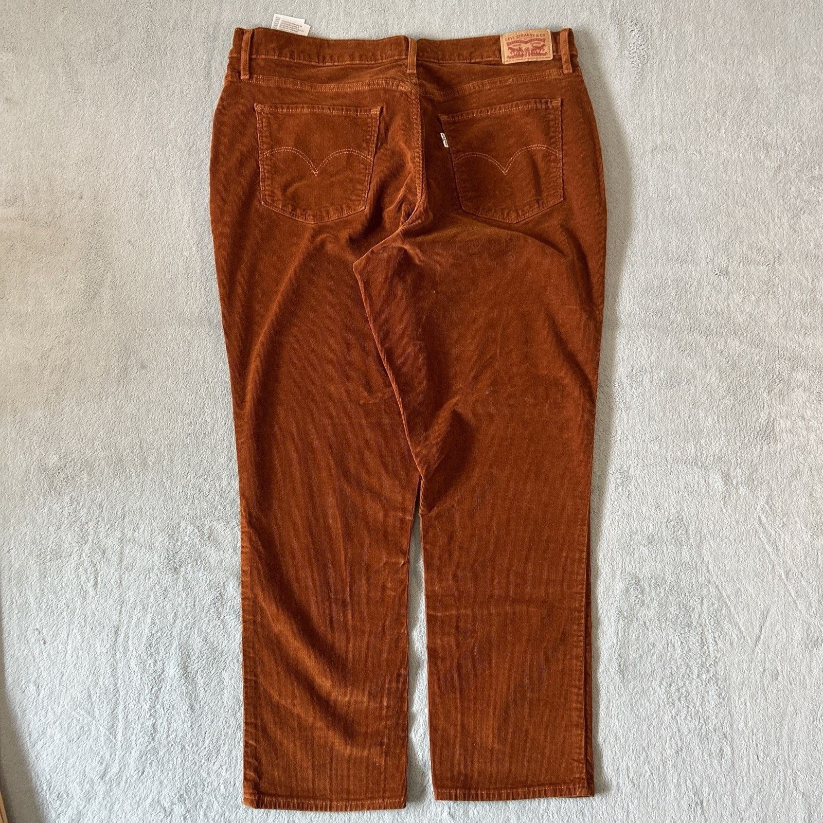 Levi's Levis 724 Corduroy Pants Womens 33x25 Tapered Button Fly Size 33" - 2 Thumbnail