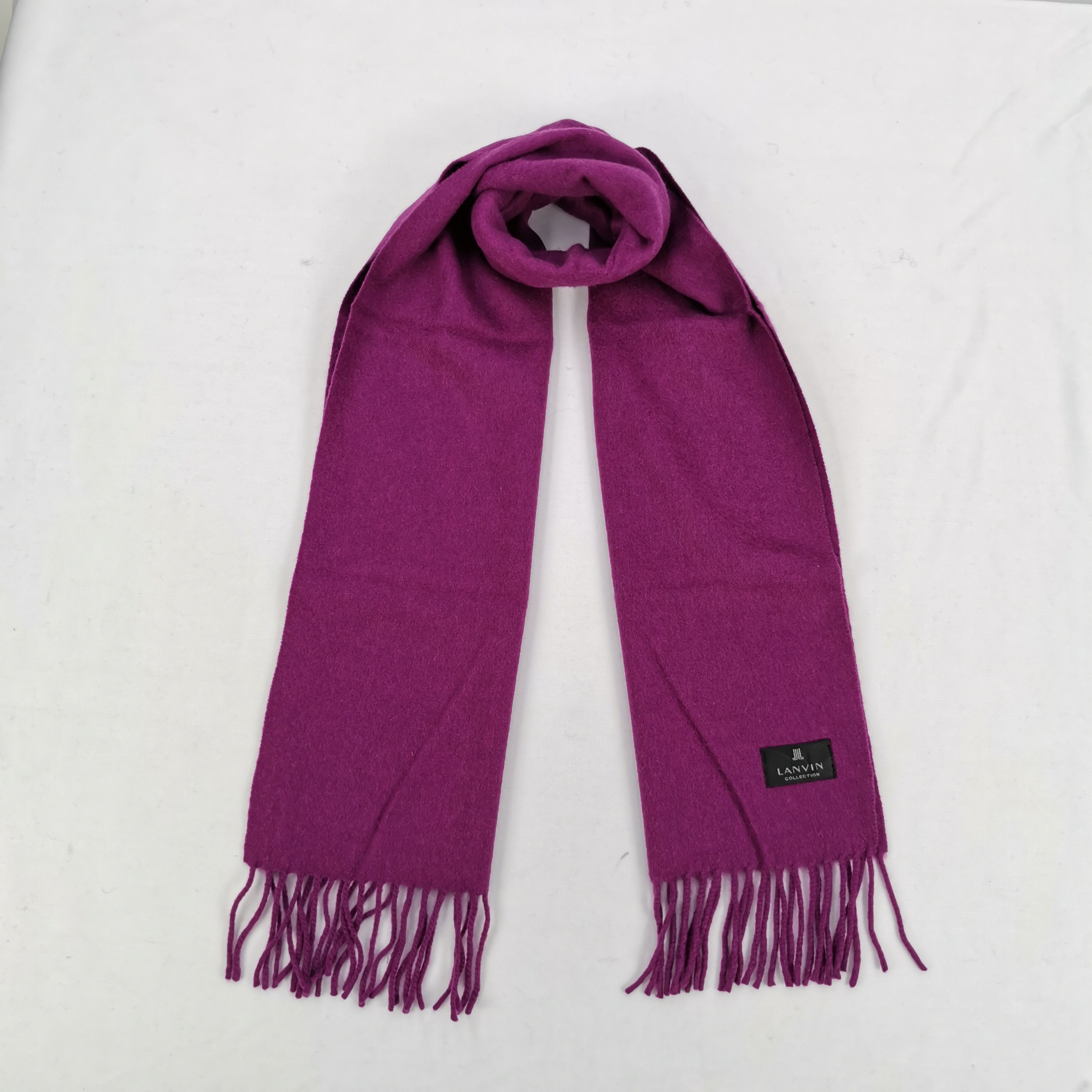 Lanvin Vintage Lanvin Scarf Muffler Wool Cashmere Scarves Size ONE SIZE - 1 Thumbnail