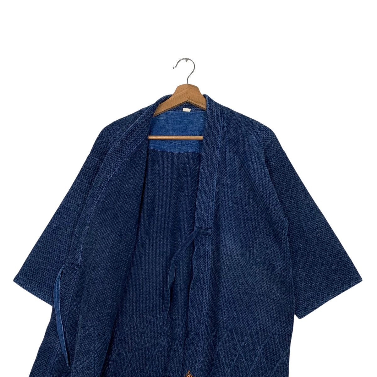 Japanese Brand Vintage 90s Indigo Sashiko Thick Weave Kimono #2691-C120 Size US M / EU 48-50 / 2 - 10 Thumbnail