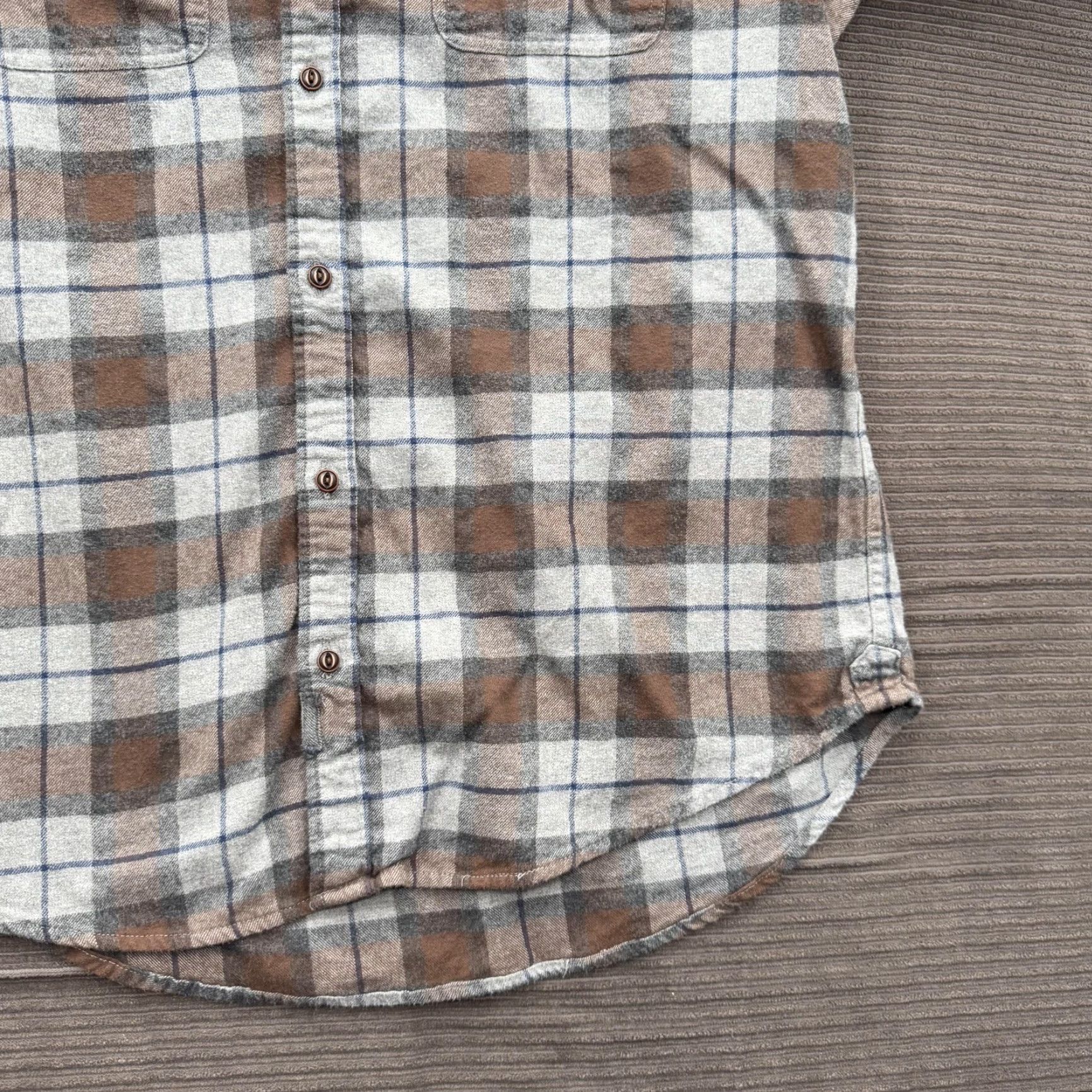 Vintage Bridge & Burn Shirt Mens XL Plaid Flannel Standard Fit Button Down Casual Size US XL / EU 56 / 4 - 4 Thumbnail