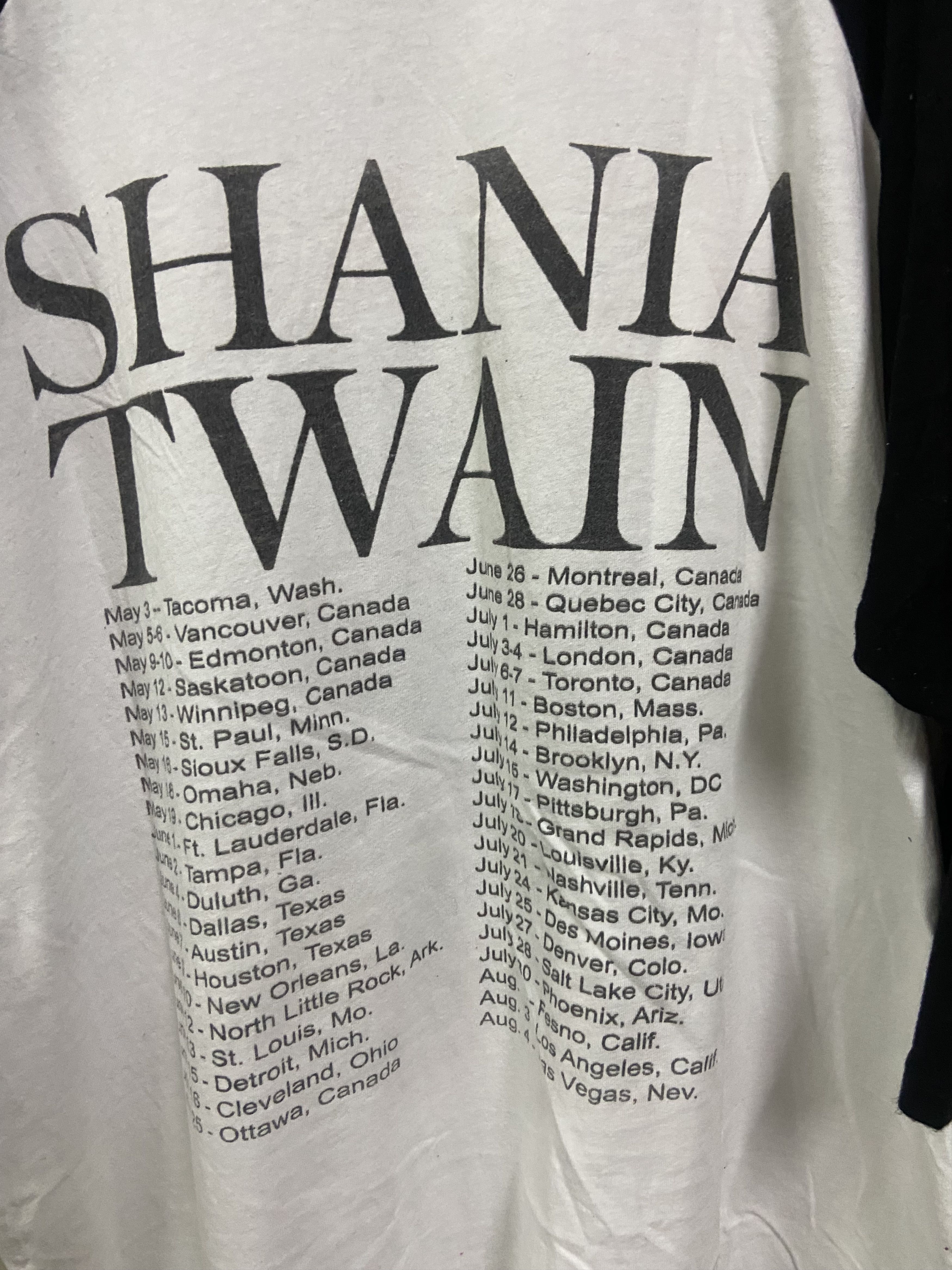 Band Tees × Vintage Shania Twain World Tour Tee Size US L / EU 52-54 / 3 - 7 Thumbnail