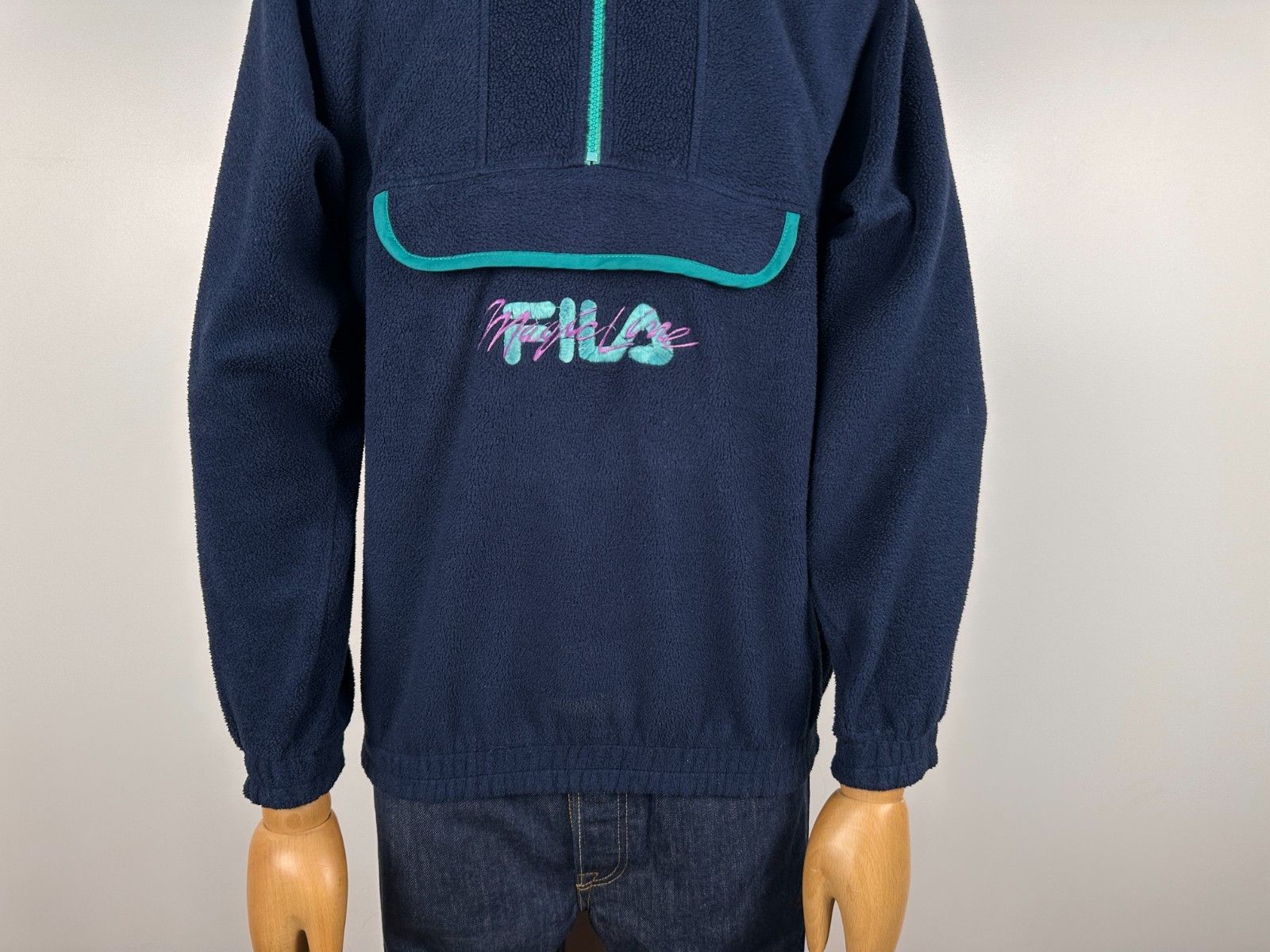 Fila Fila Magic Line Quarter Zip Fleece Sweatshirt Navy Size S Size US S / EU 44-46 / 1 - 3 Thumbnail