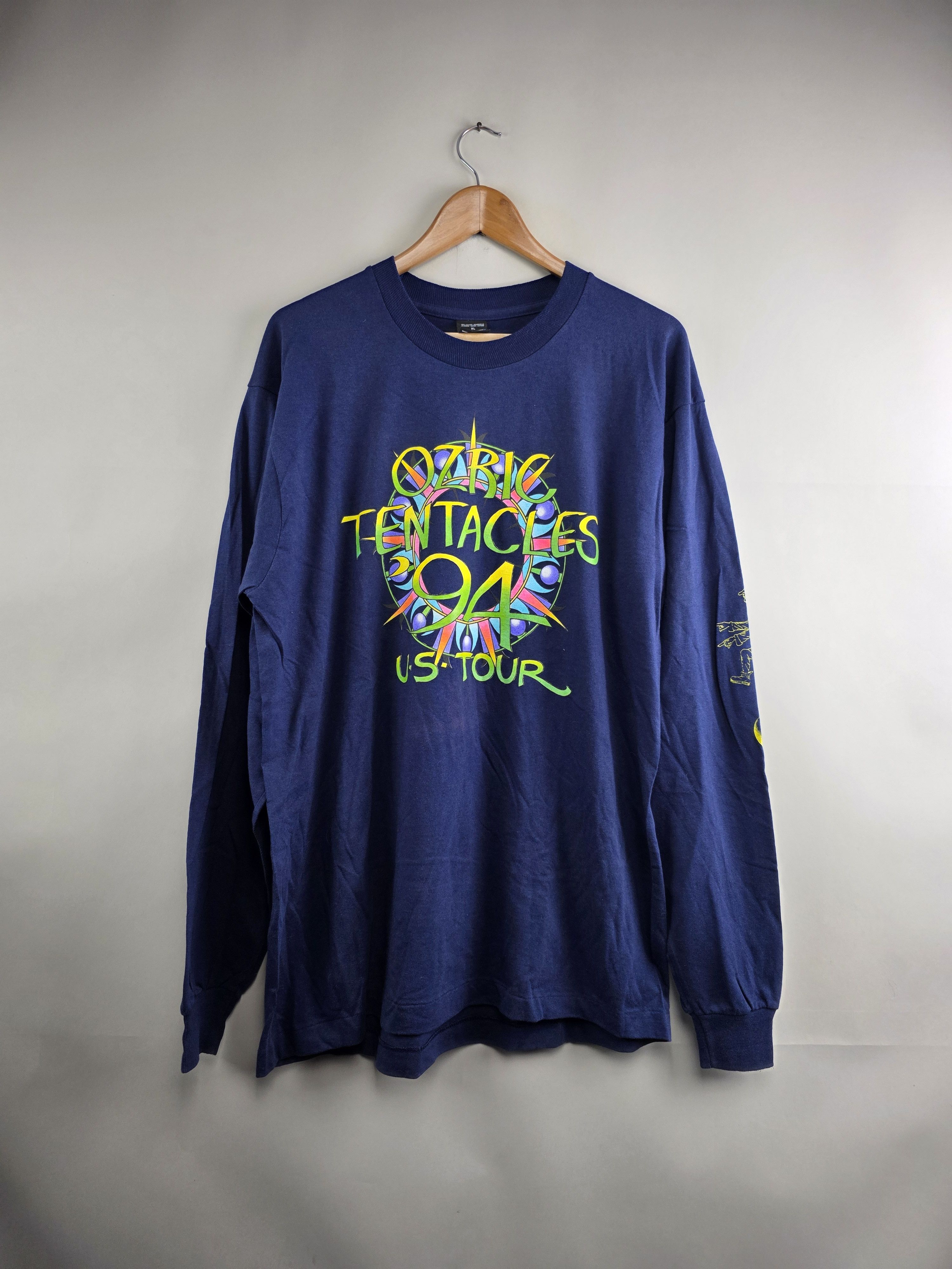 Band Tees × Vintage 1994 Ozric Tentacles Tour Long-sleeved XL 23" 31.5" Size US XL / EU 56 / 4 - 7 Thumbnail