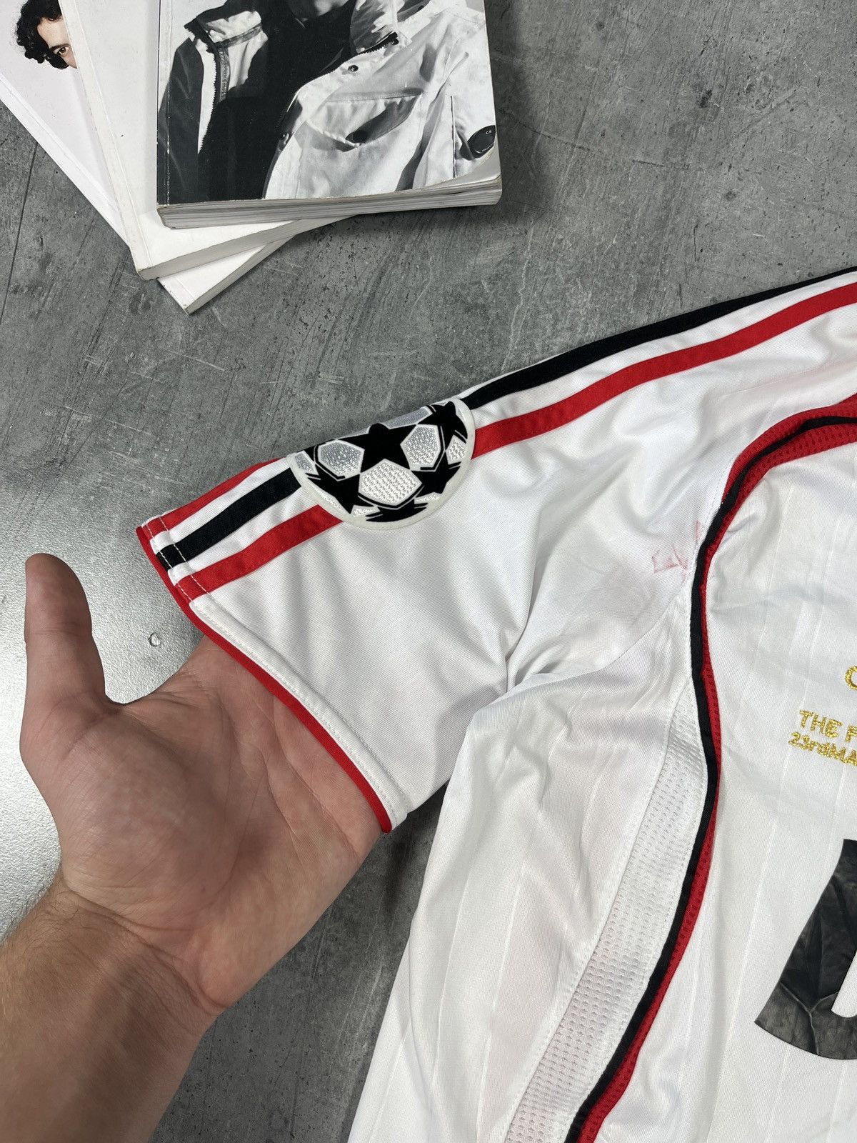 Adidas 2006-07 AC Milan Athens Gattuso final jersey Size US L / EU 52-54 / 3 - 8 Thumbnail