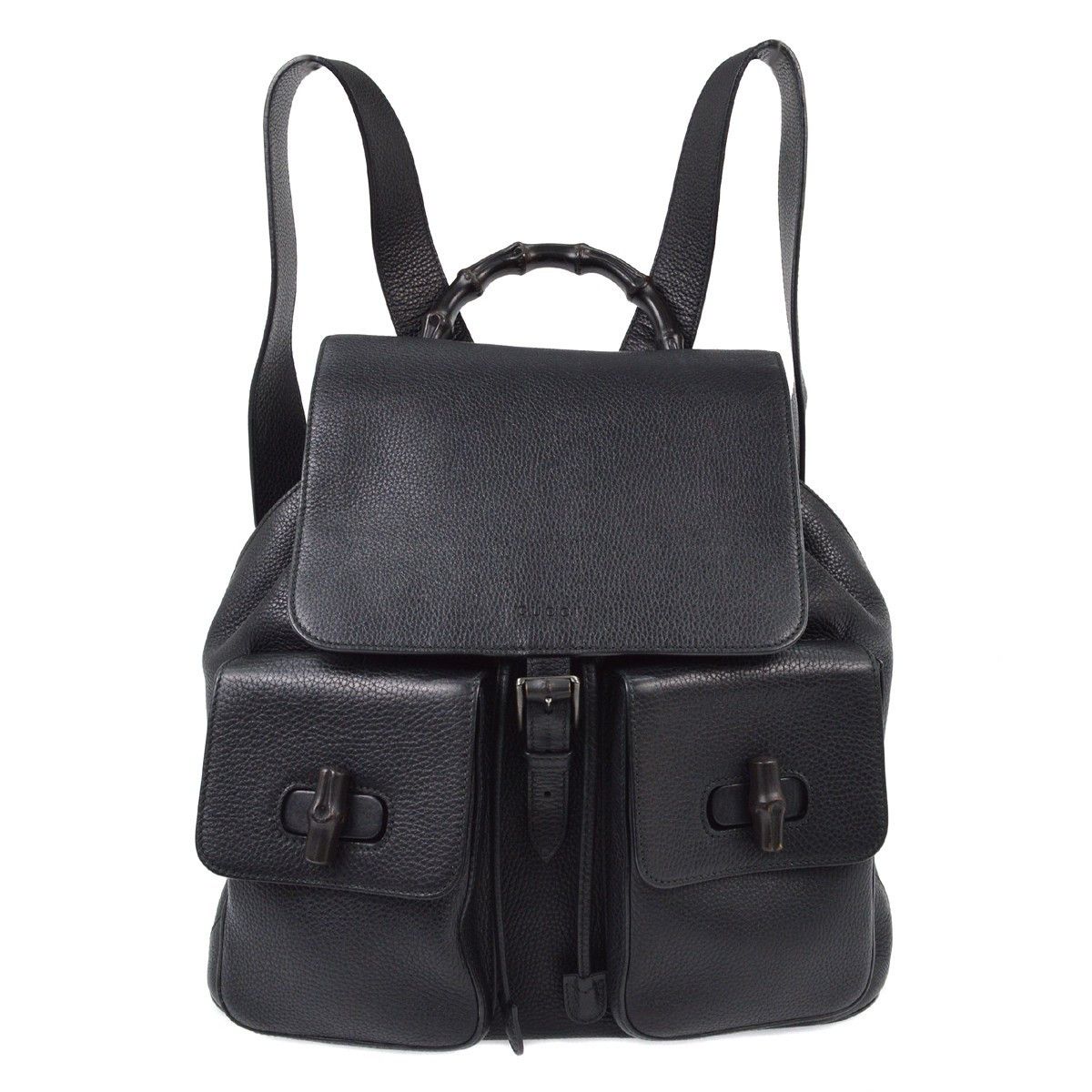 Gucci Gucci Bamboo Tassel Backpack Leather Size ONE SIZE - 1 Thumbnail