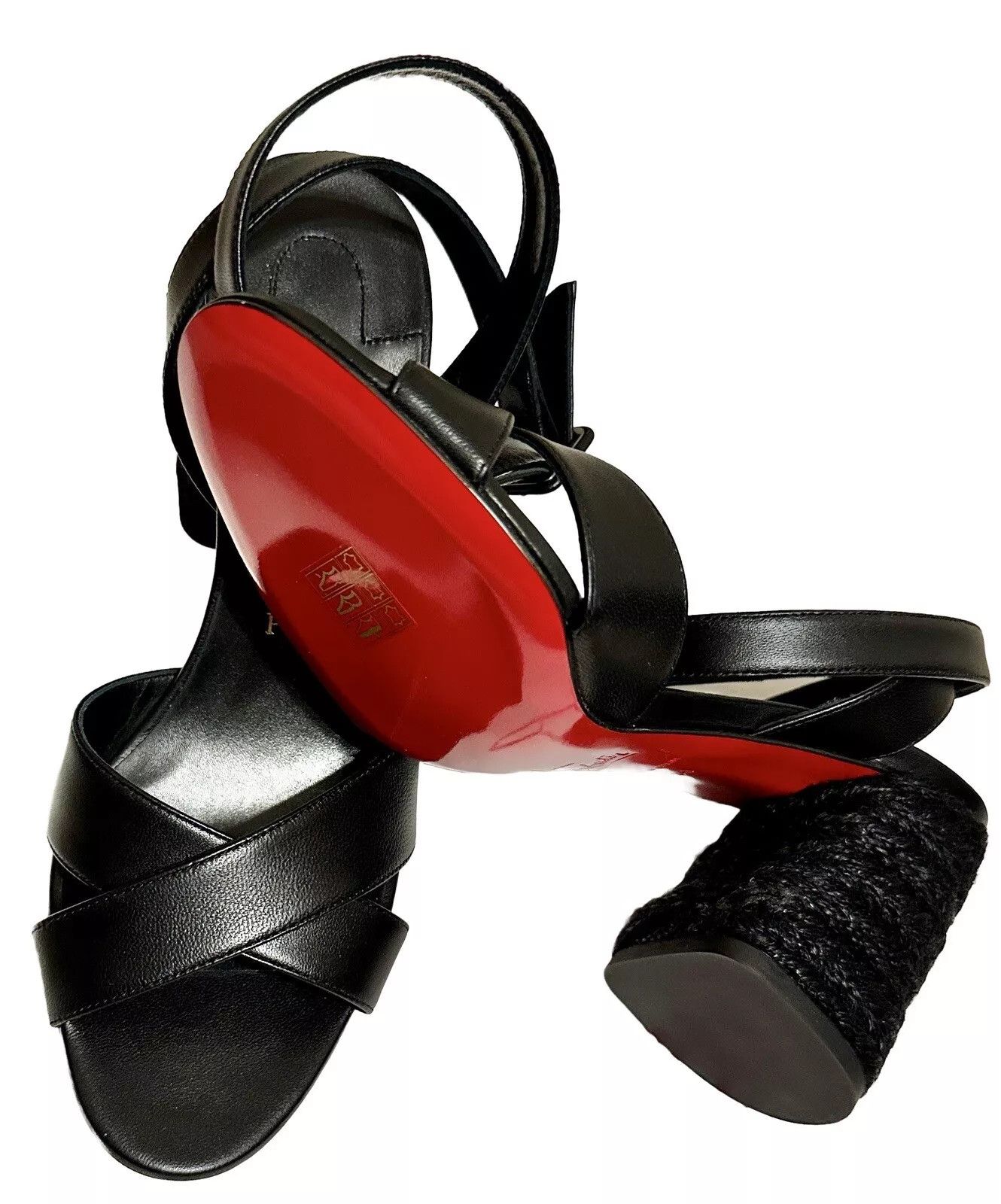 Christian Louboutin o1s1wg110924 Heeled Sandals in Black Size US 9 / IT 39 - 3 Thumbnail