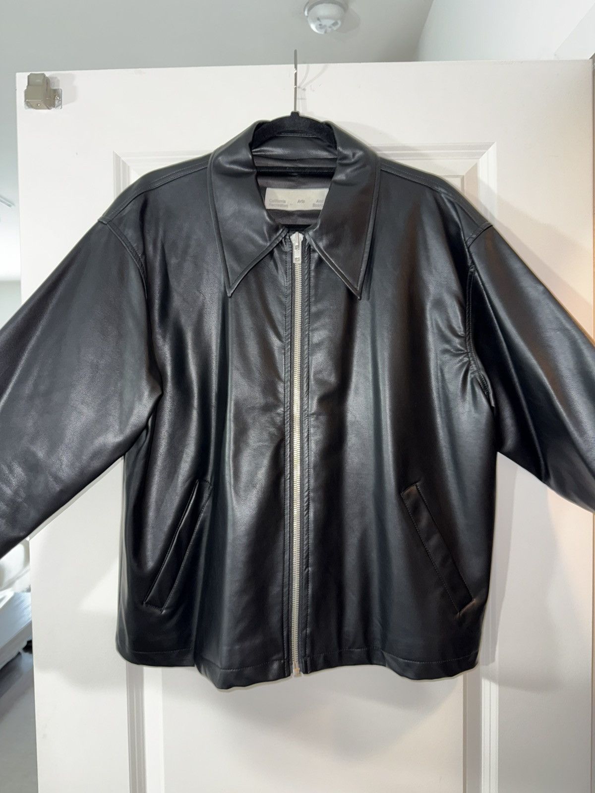 California Arts. Fairfax Vegan Leather Blouson / Black / M | Grailed