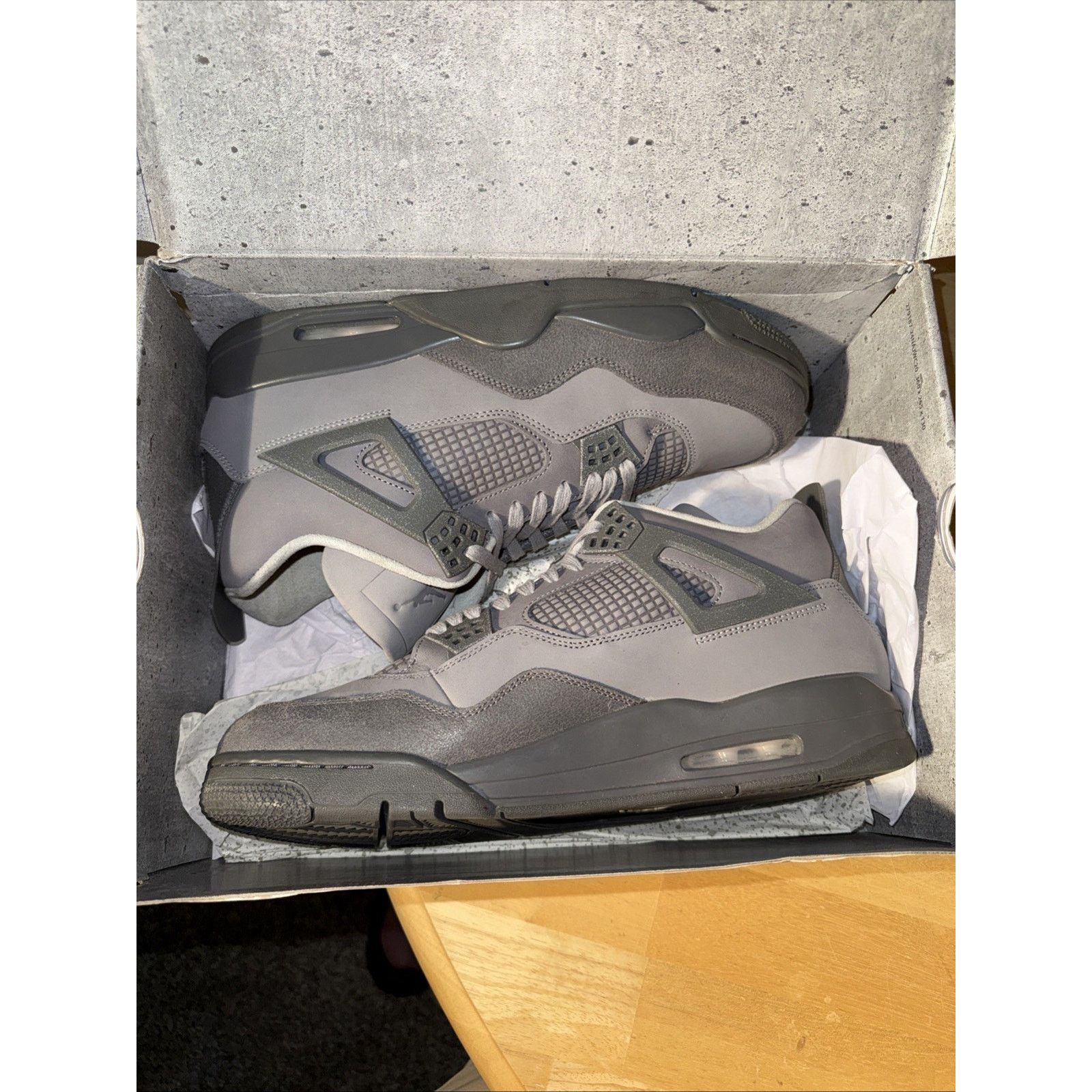 Nike Air Jordan 4 Retro Paris Olympics Wet Cement Size 13 OG BOX Size US 13 / EU 46 - 7 Thumbnail