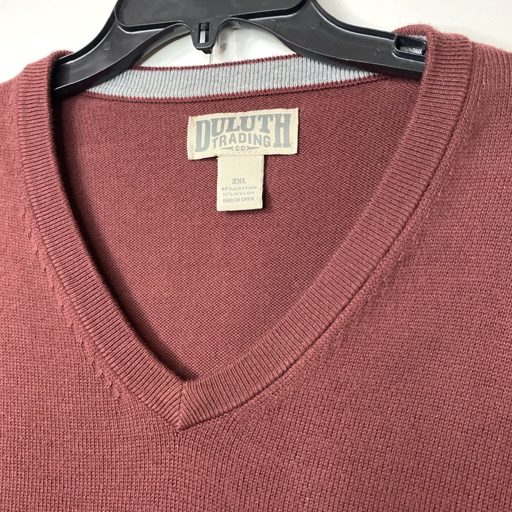 CO Duluth Trading Co Vest Mens 2XL Burgundy Red Nylon Cotton Blend Golf Preowned Vest Size US XXL / EU 58 / 5 - 3 Thumbnail