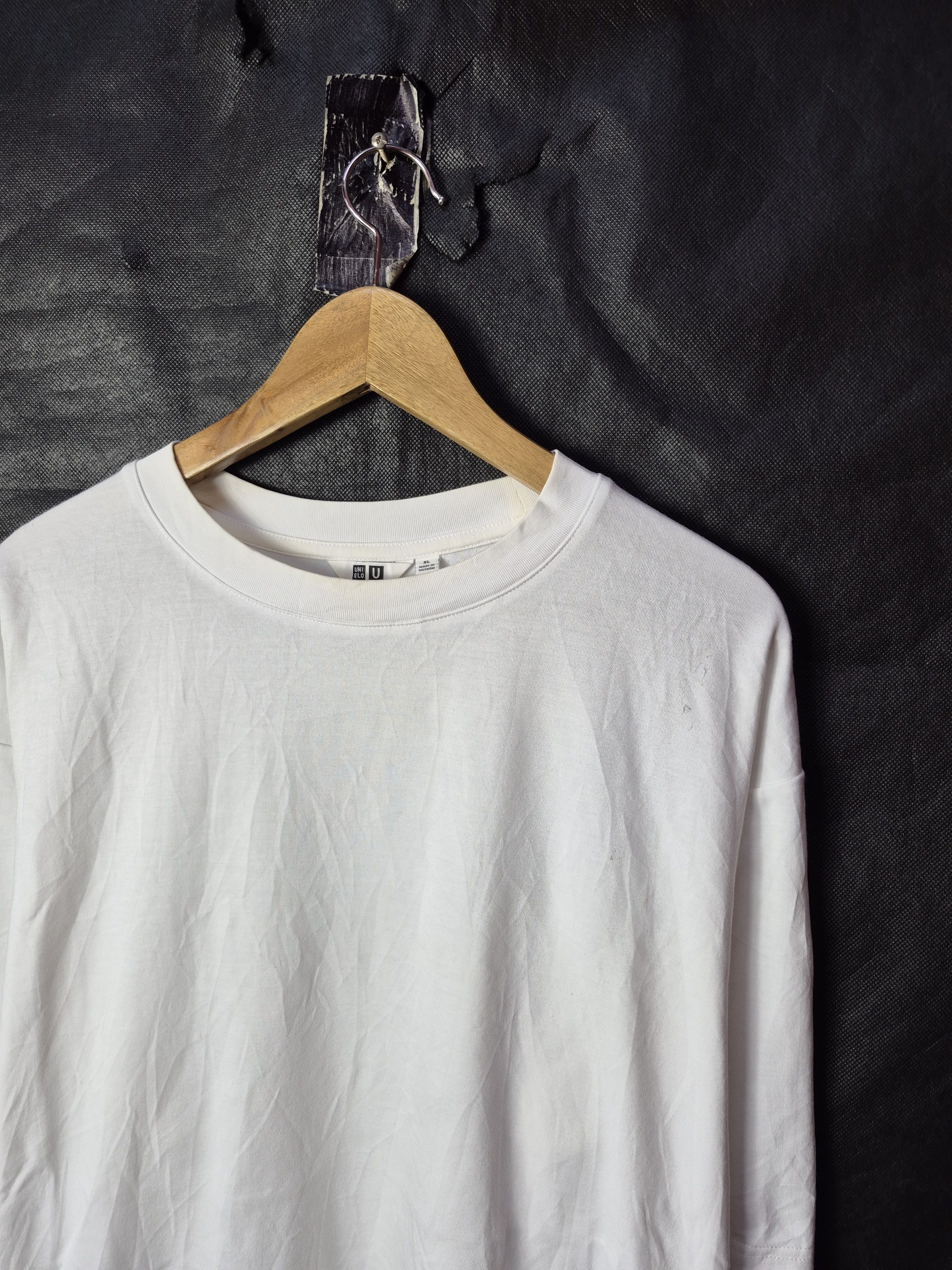Japanese Brand 🔥 Uniqlo U Lemaire Airism Plain White Tees Size US XL / EU 56 / 4 - 2 Thumbnail