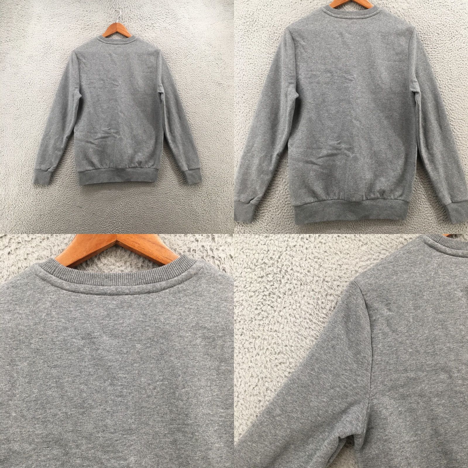 Calvin Klein Calvin Klein Sweatshirt Mens Small Crew Neck Long Sleeve Graphic Logo Gray Size US S / EU 44-46 / 1 - 8 Thumbnail