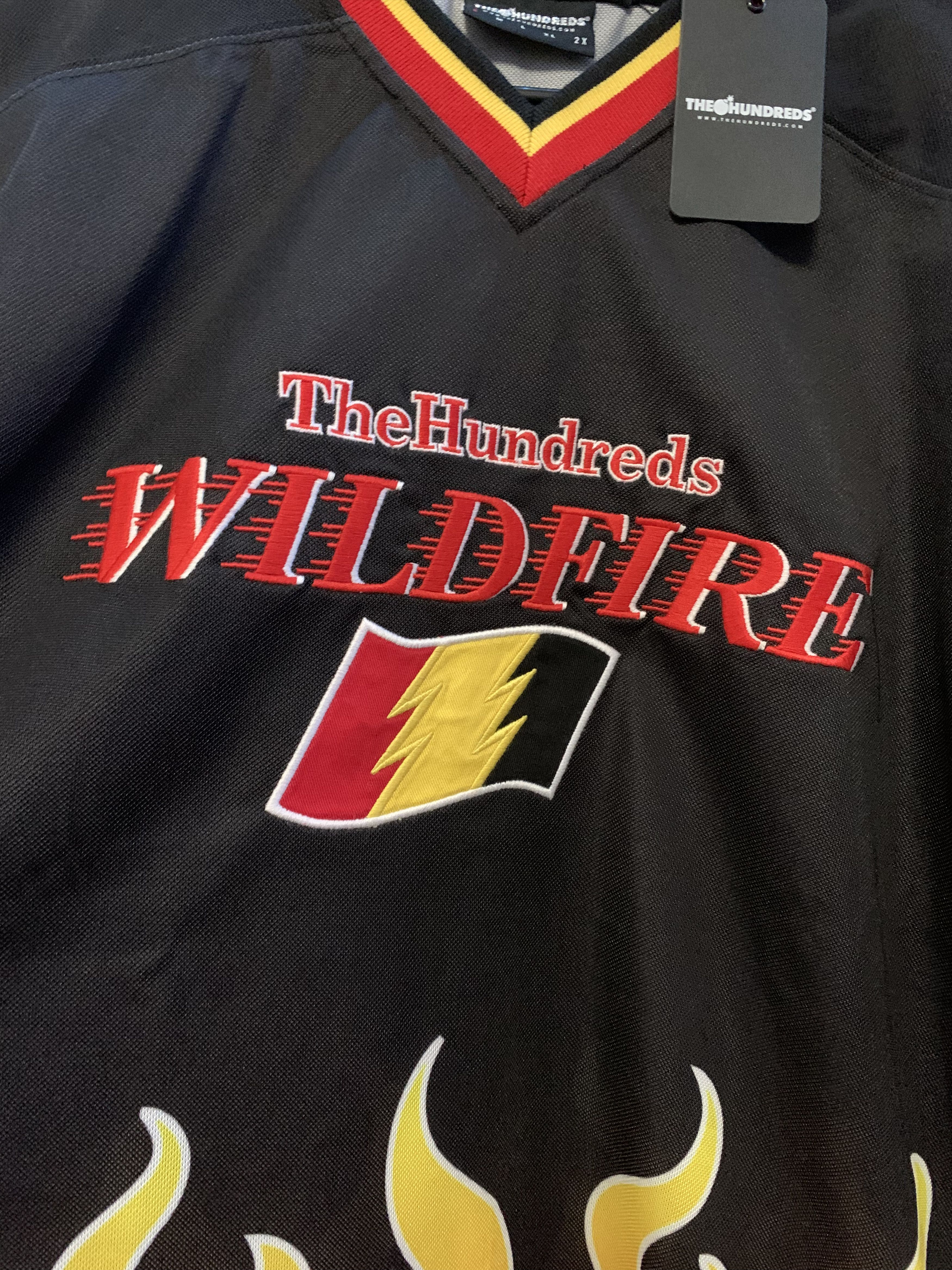 The Hundreds THE HUNDREDS Wildfire LS Jersey ⊛ BLK/FLME ⊛ Brand New Size US S / EU 44-46 / 1 - 2 Thumbnail