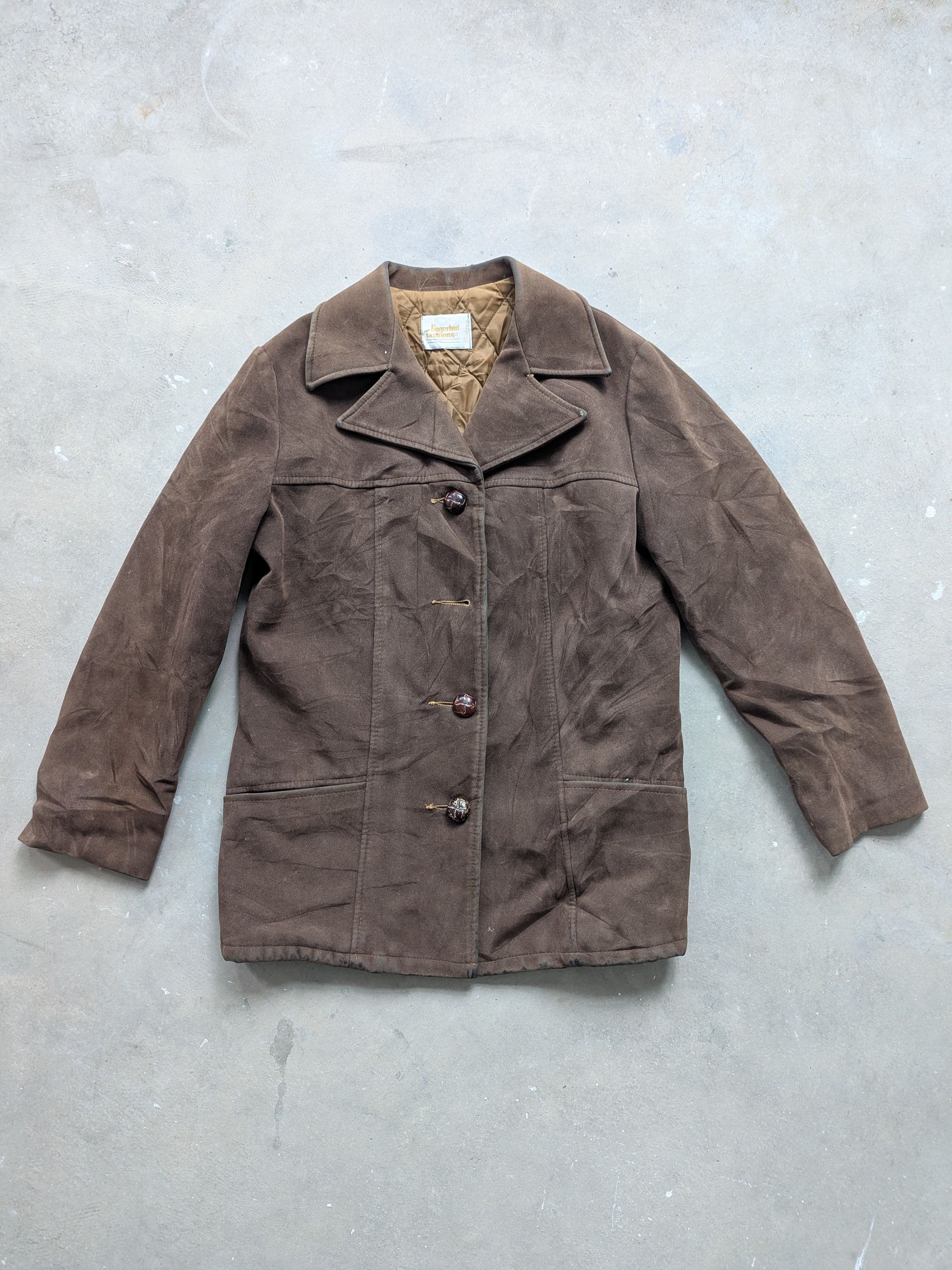 Vintage Vintage 1990s Suede Leather Jacket Fingerhut Fashion Size US M / EU 48-50 / 2 - 1 Thumbnail